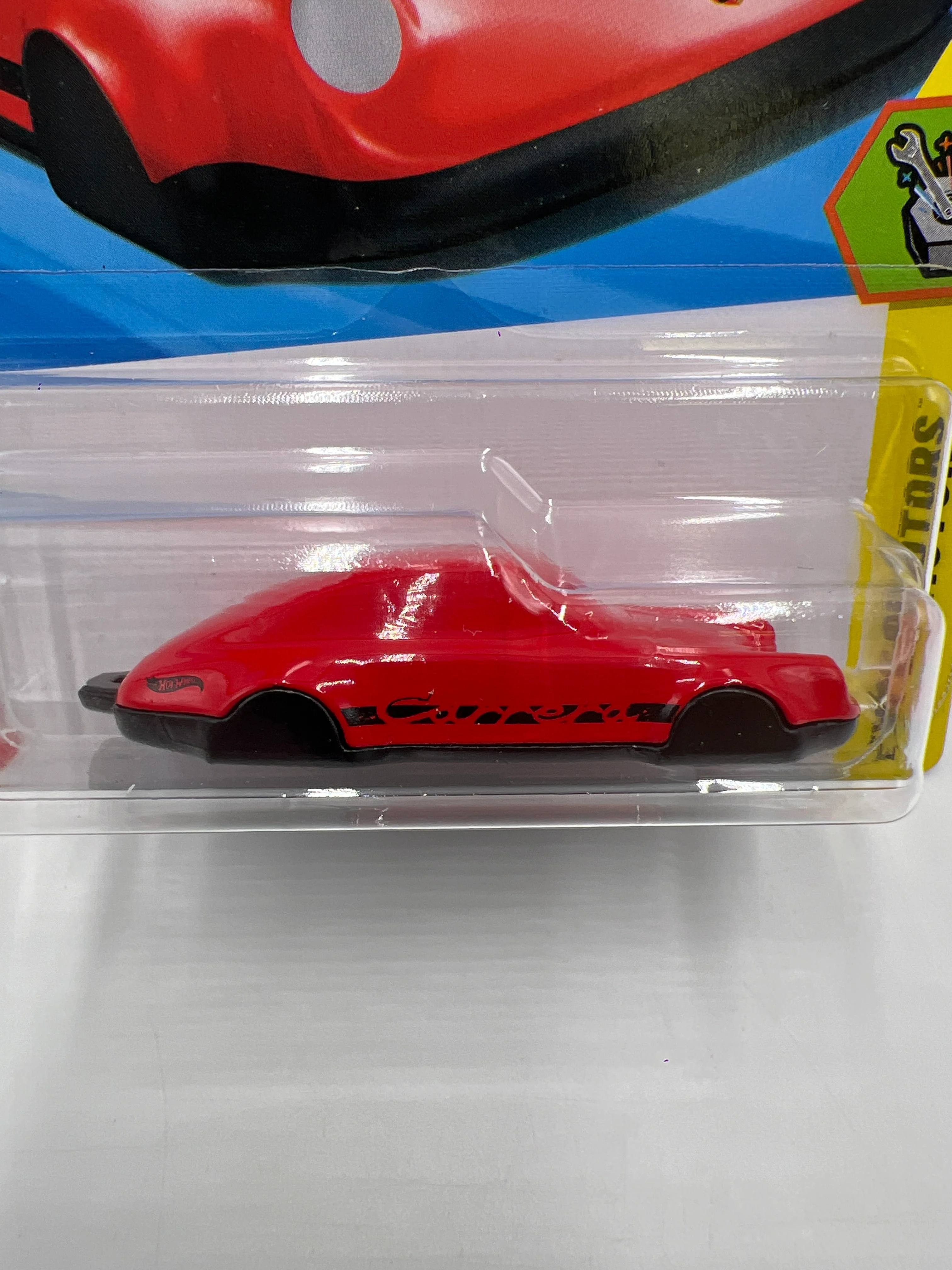 2025 Hot Wheels J Case Experimotors #187 Porsche 911 Carrera Clip Red 99E - Image 2