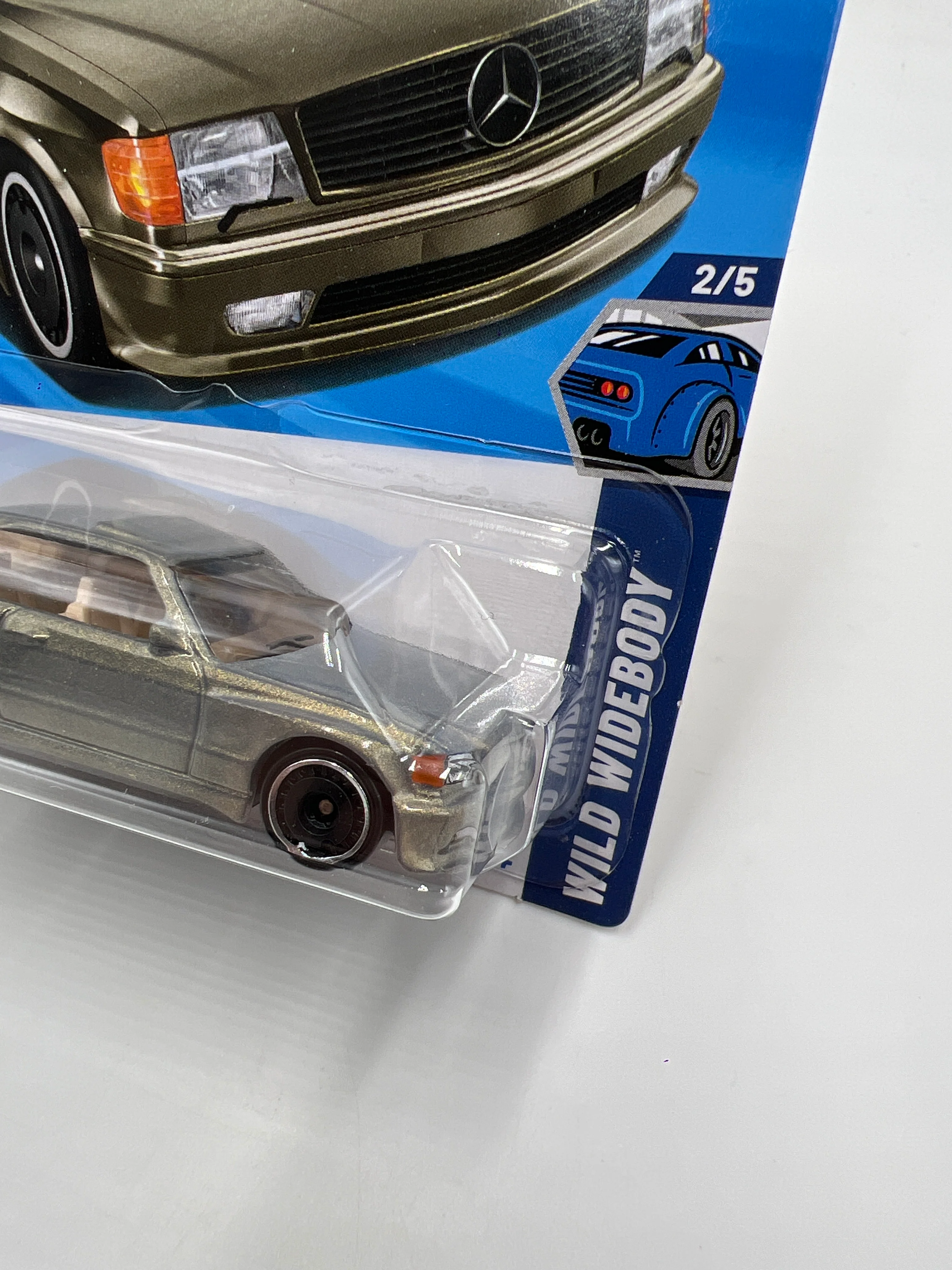 2025 Hot Wheels J Case Wild Widebody #186 89 Mercedes-Benz 560 SEC AMG 90B - Image 3