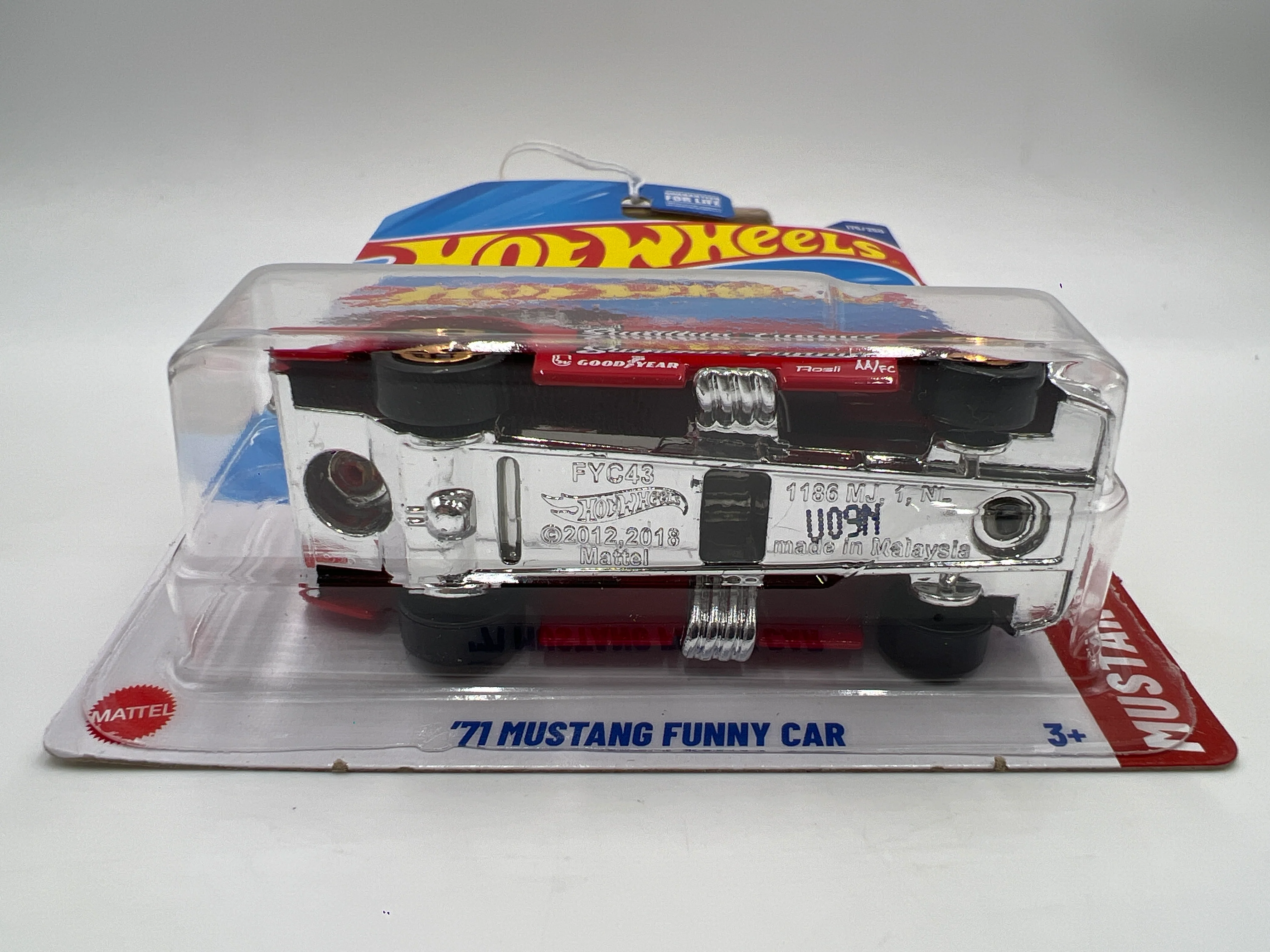 2025 Hot Wheels J Case Mustang 60th #175 71 Mustang Funny Car Red 21D - Image 5