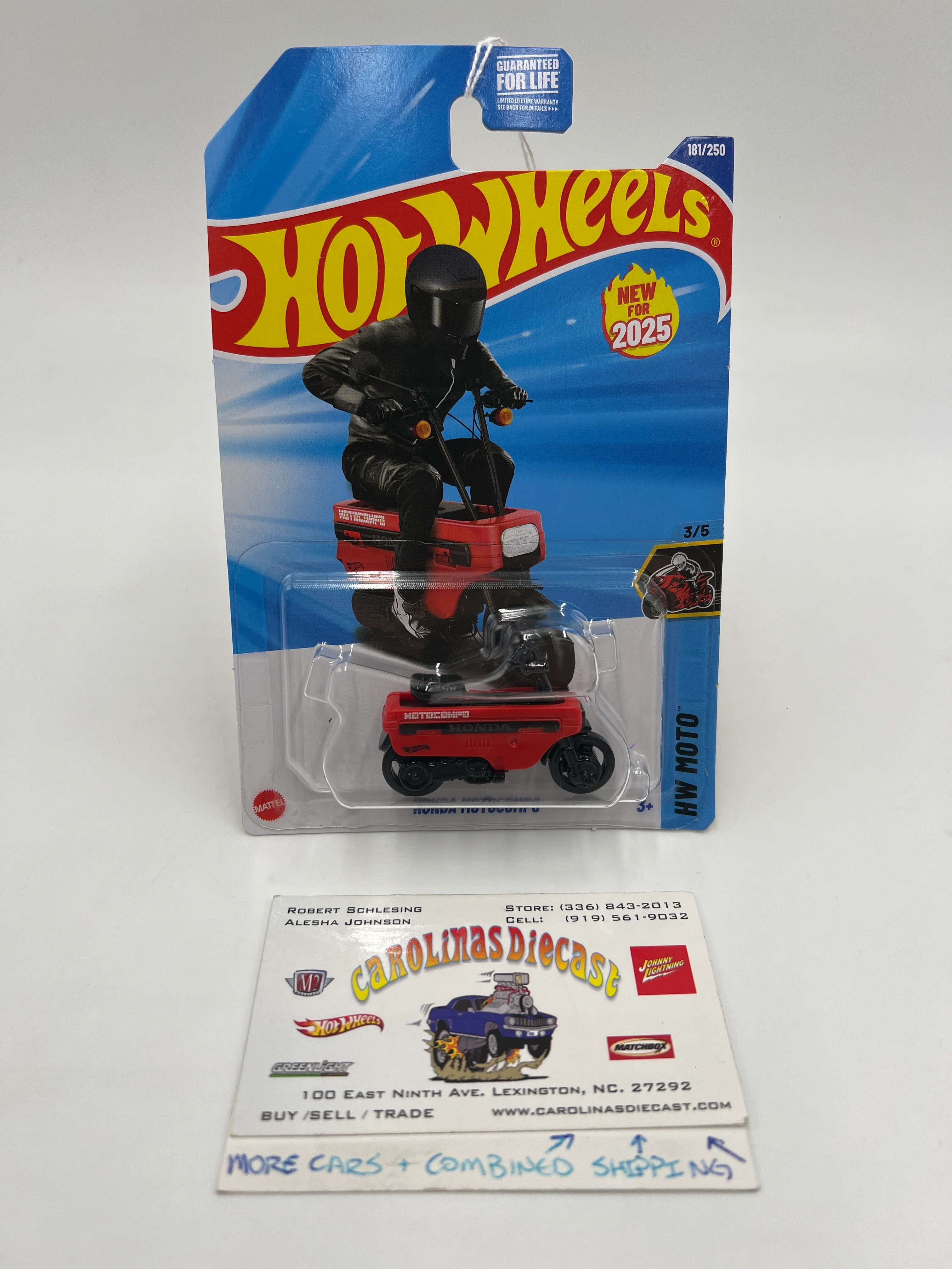 2025 Hot Wheels J Case HW Moto #181 Honda Motocompo Red 77H