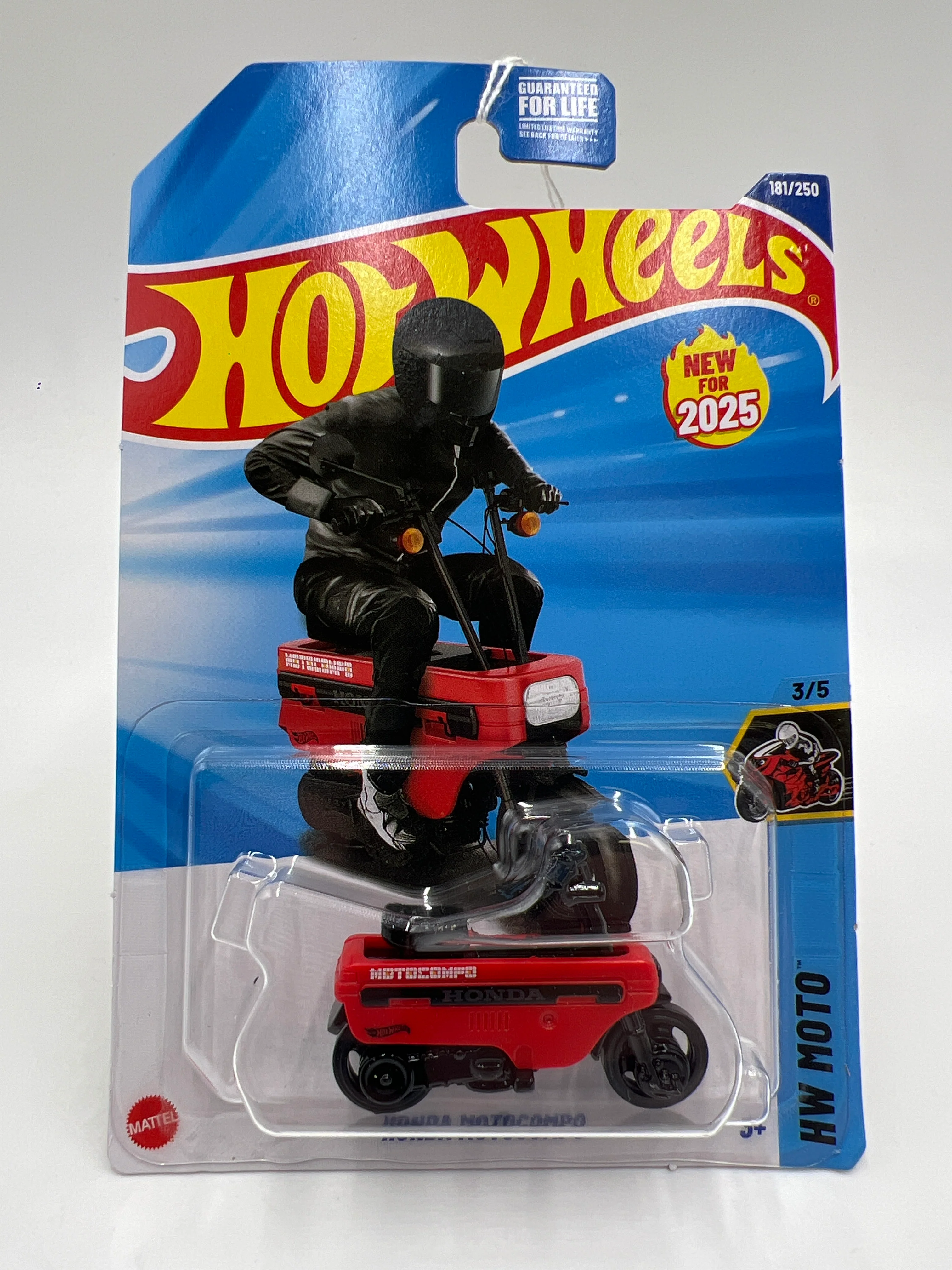 2025 Hot Wheels J Case HW Moto #181 Honda Motocompo Red 77H - Image 2