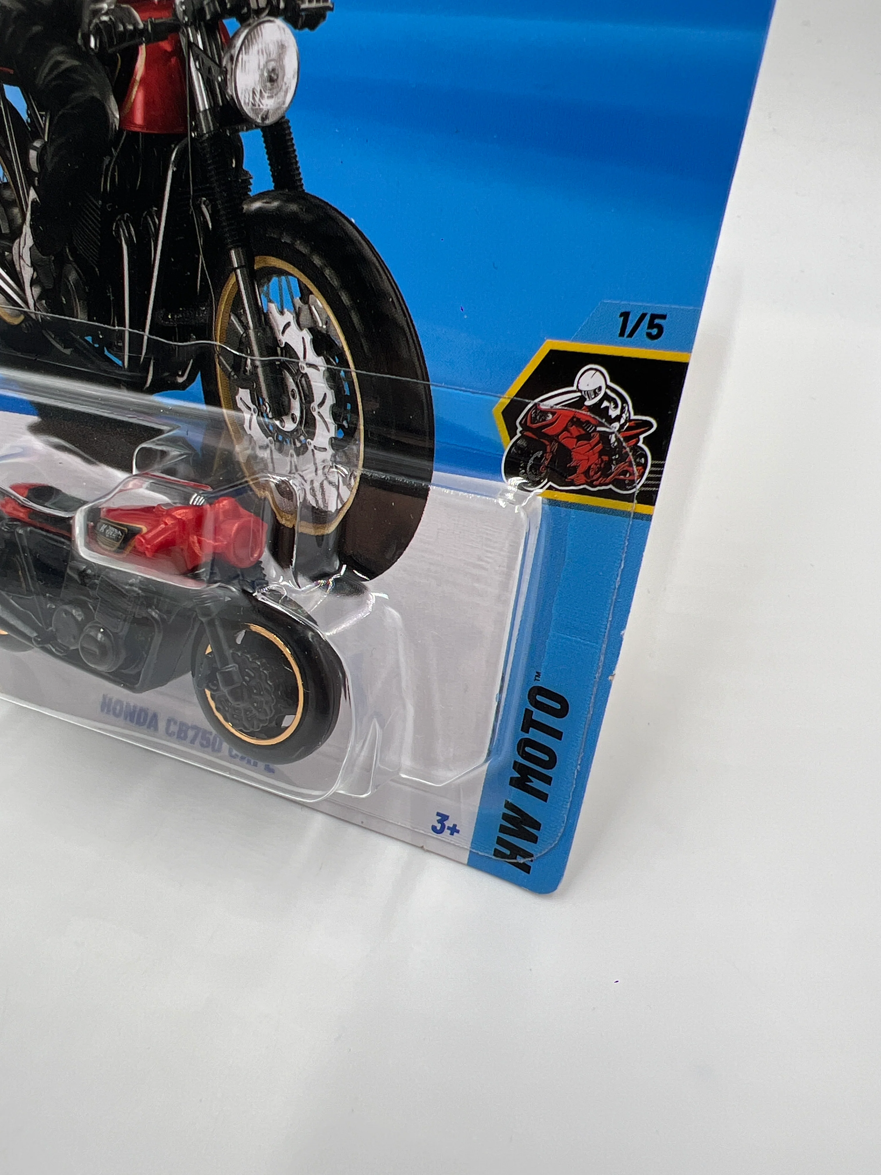 2025 Hot Wheels HW Moto #150 Honda CB750 Cafe Red/Black 76i - Image 3