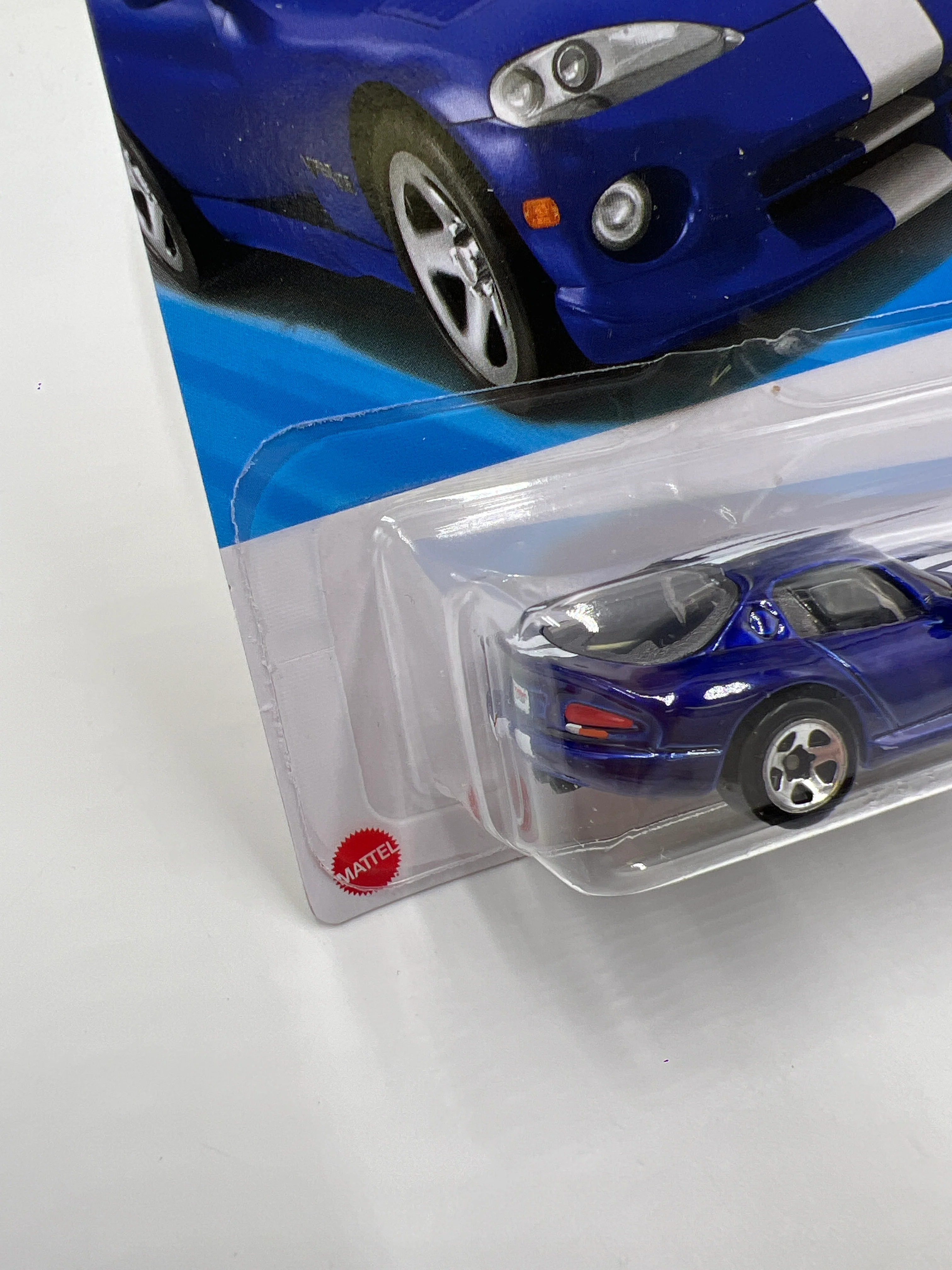 2025 Hot Wheels J Case Then And Now #176 96 Dodge Viper GTS Blue 53C - Image 5