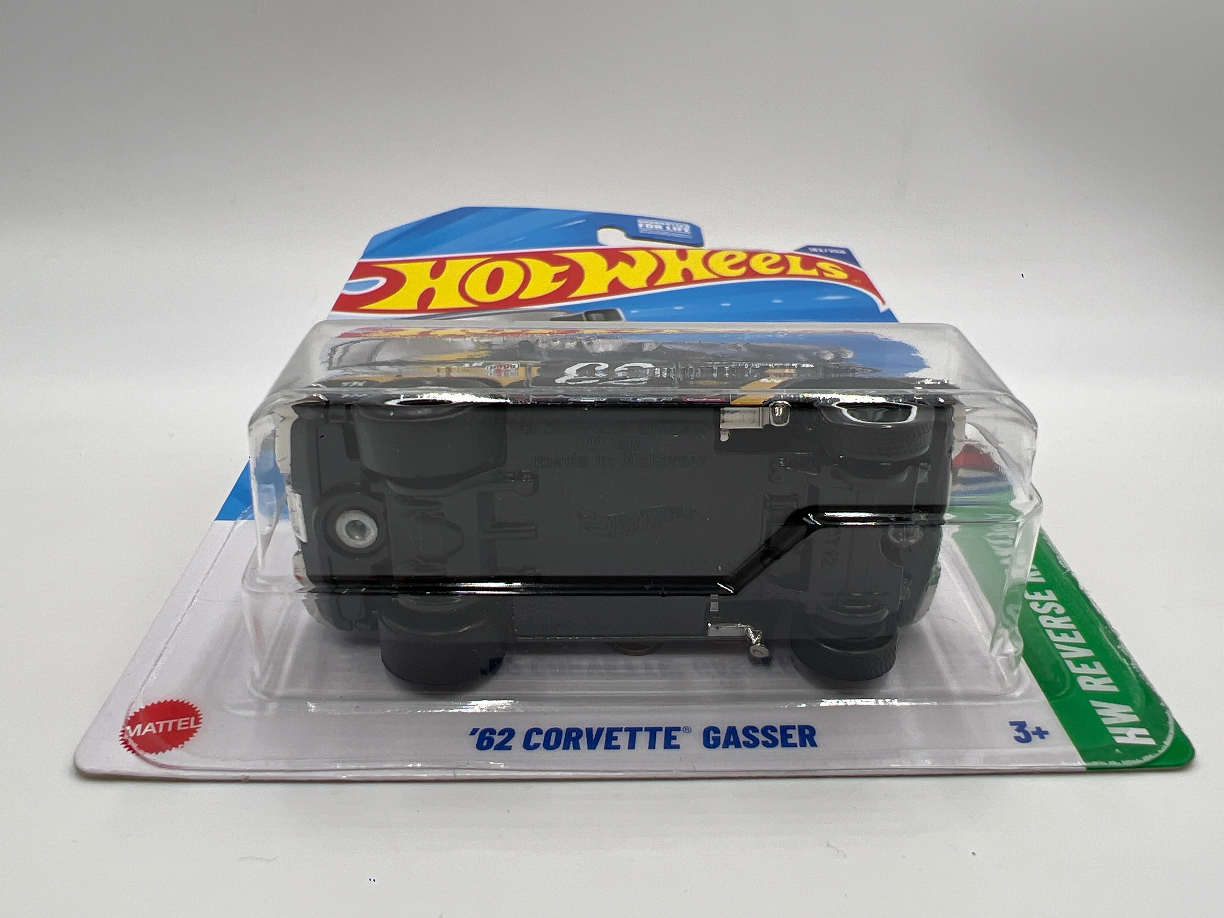 2025 Hot Wheels J Case Super Treasure Hunt #182 62 Corvette Gasser W/Protector - Image 5