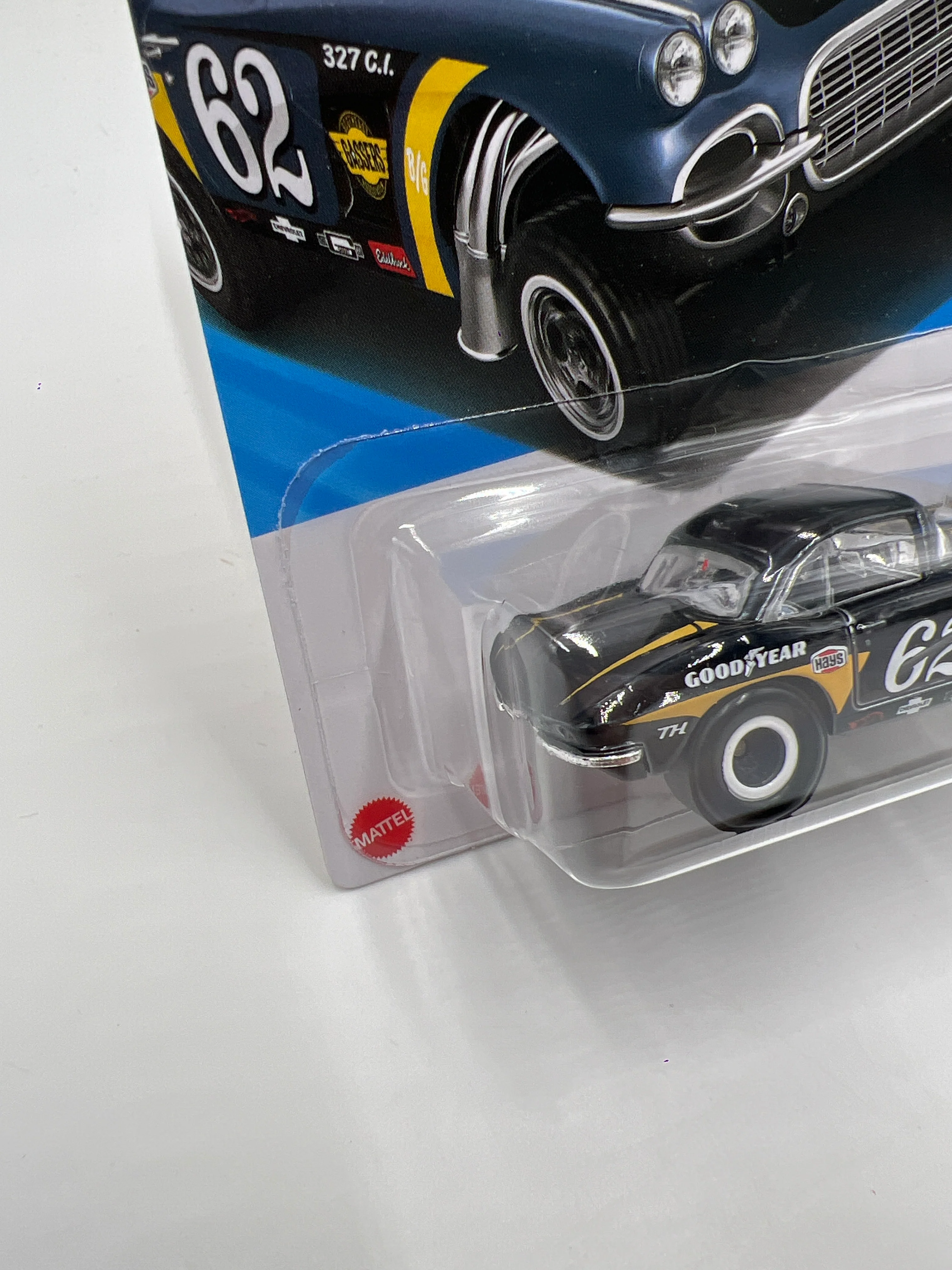 2025 Hot Wheels J Case Super Treasure Hunt #182 62 Corvette Gasser W/Protector - Image 4