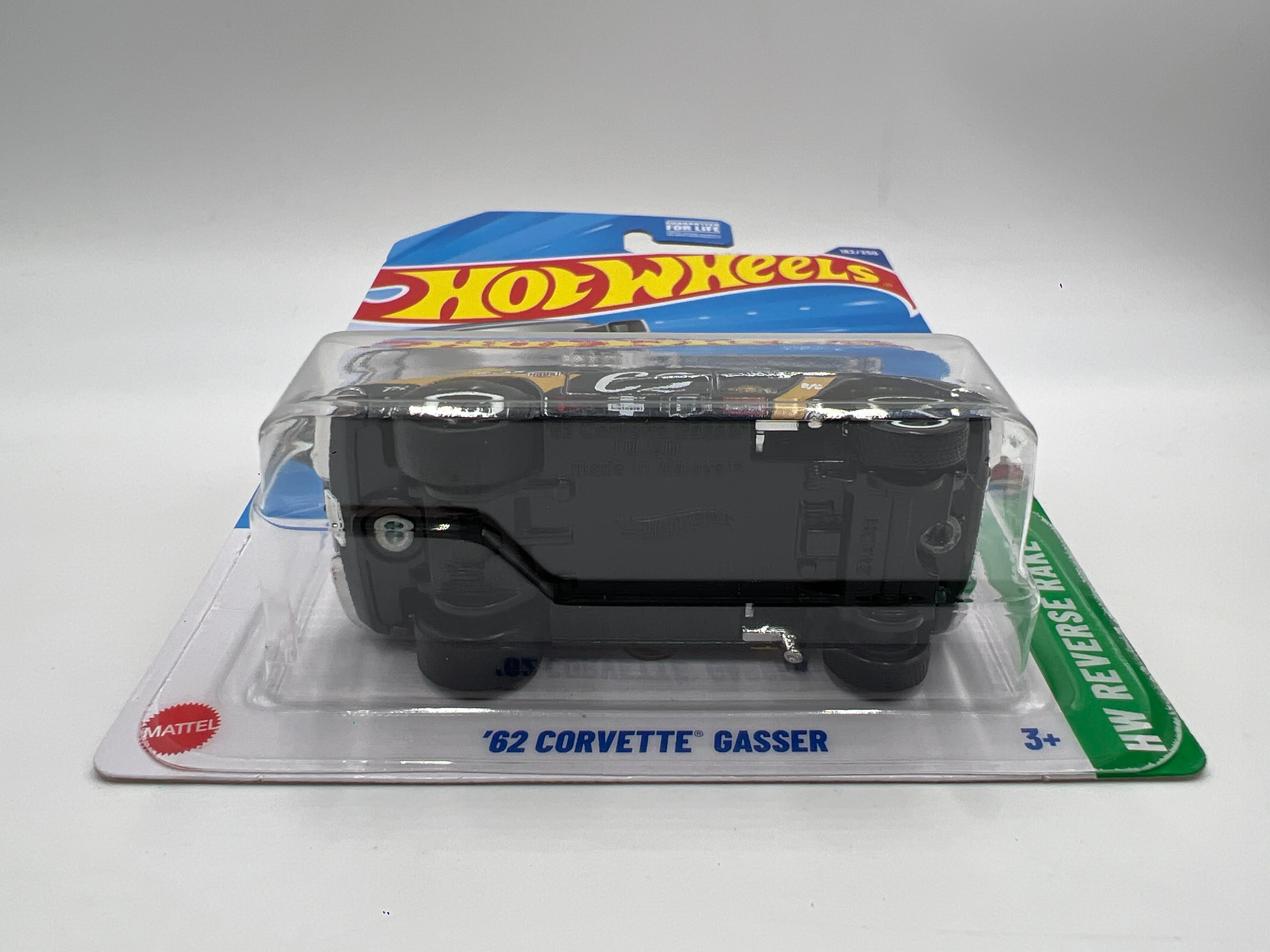 2025 Hot Wheels J Case Super Treasure Hunt #182 62 Corvette Gasser W/Protector - Image 5