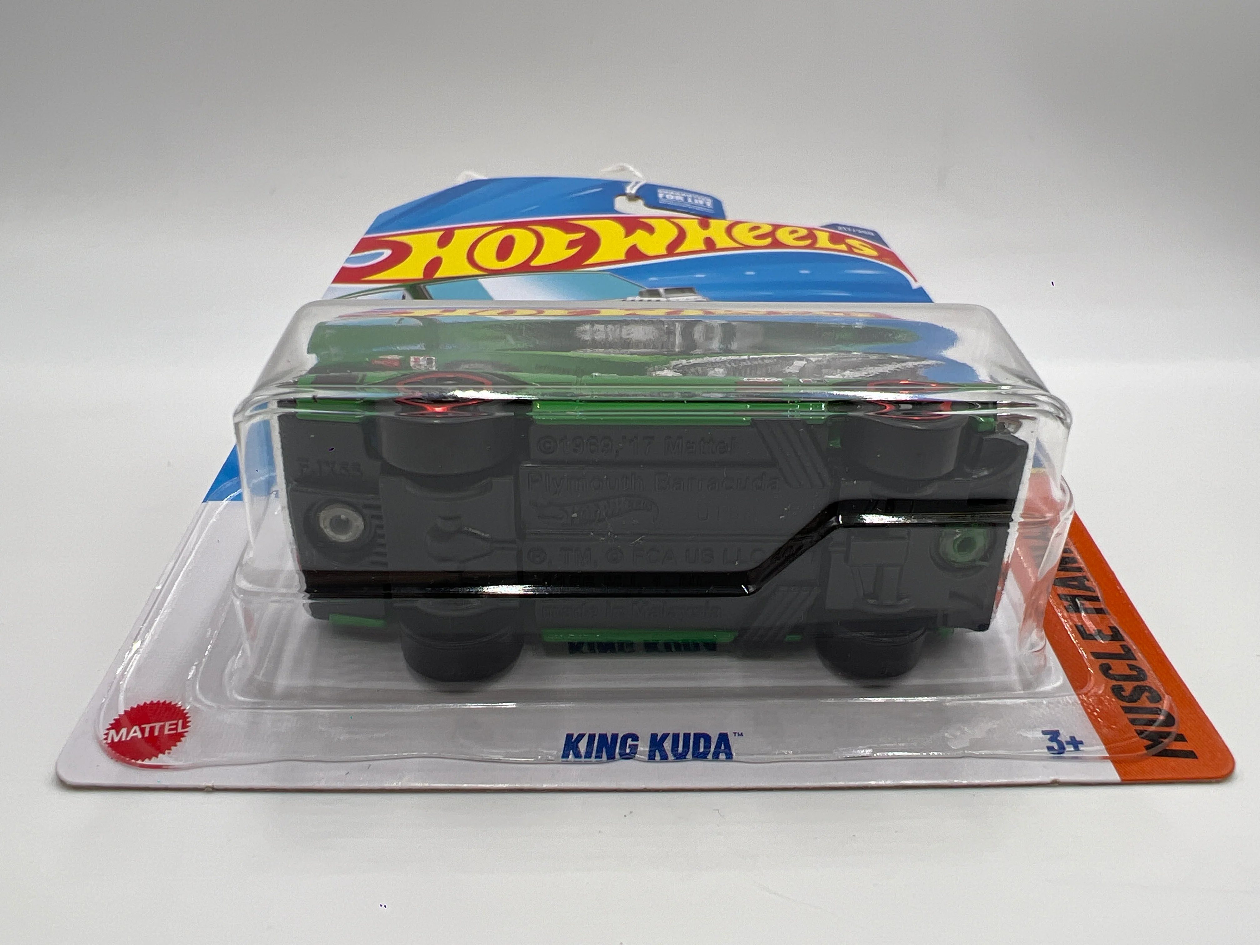 2025 Hot Wheels L Case Muscle Mania #217 King Kuda Green 61A - Image 5