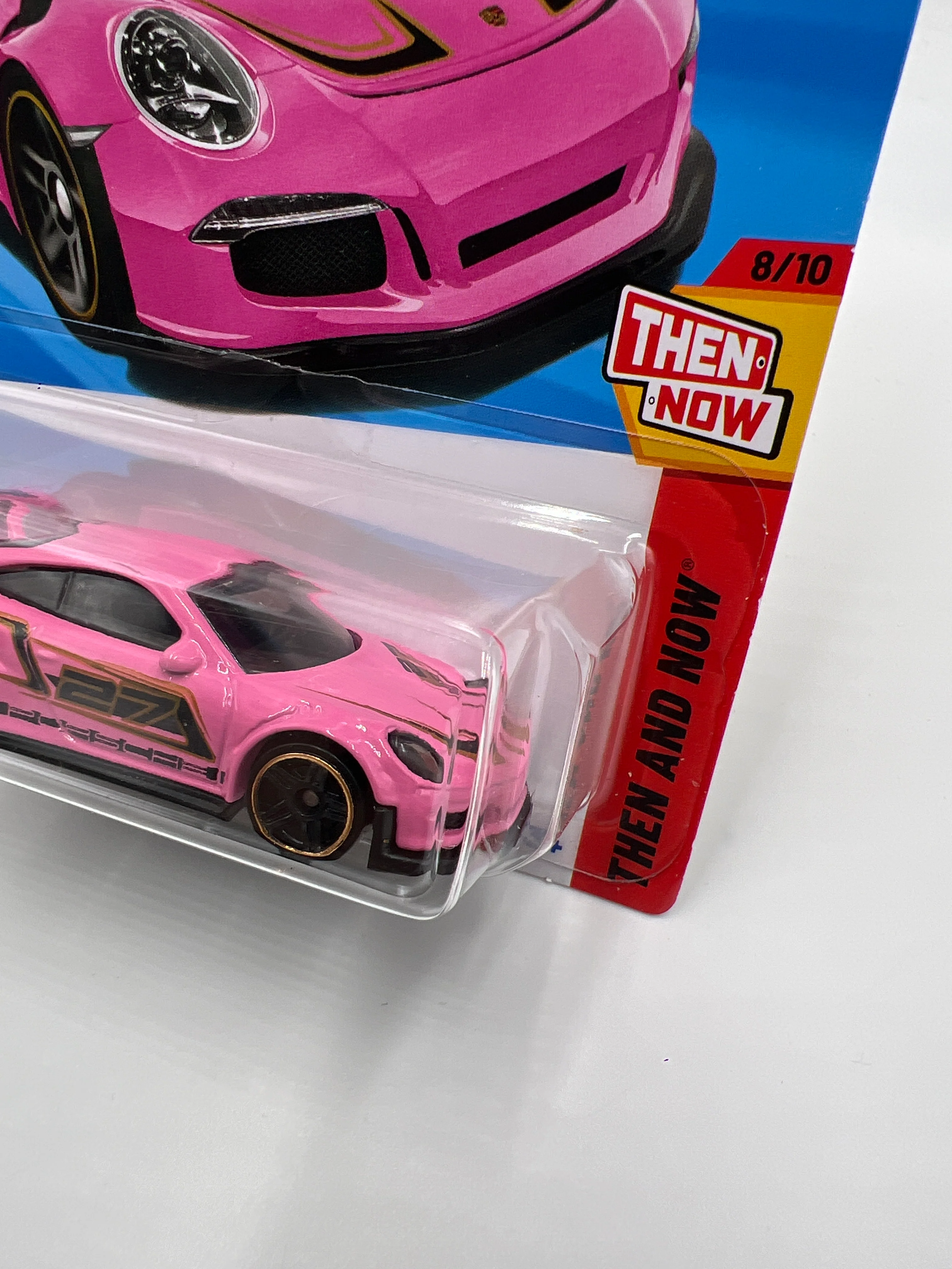 2025 Hot Wheels L Case Then And Now #220 Porsche 911 GT3 RS Pink 100B - Image 3