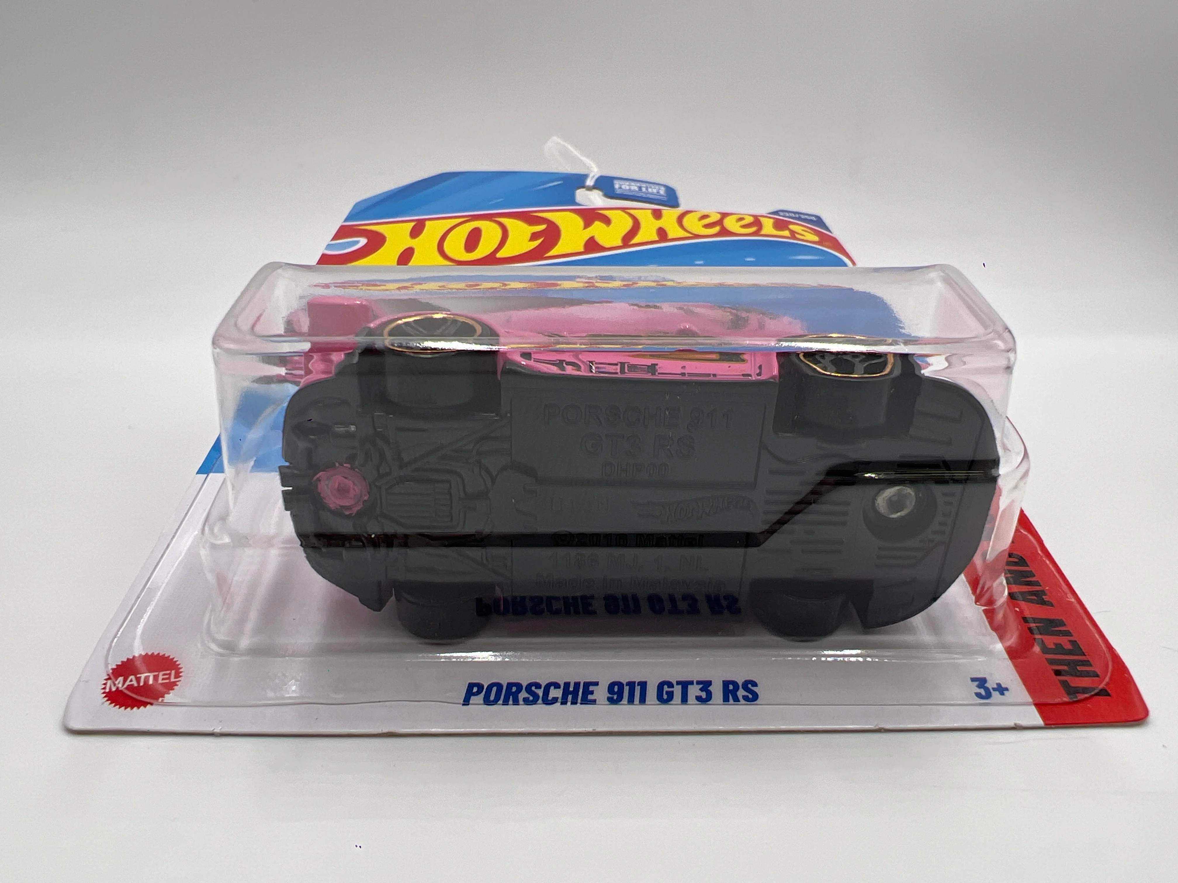 2025 Hot Wheels L Case Then And Now #220 Porsche 911 GT3 RS Pink 100B - Image 5