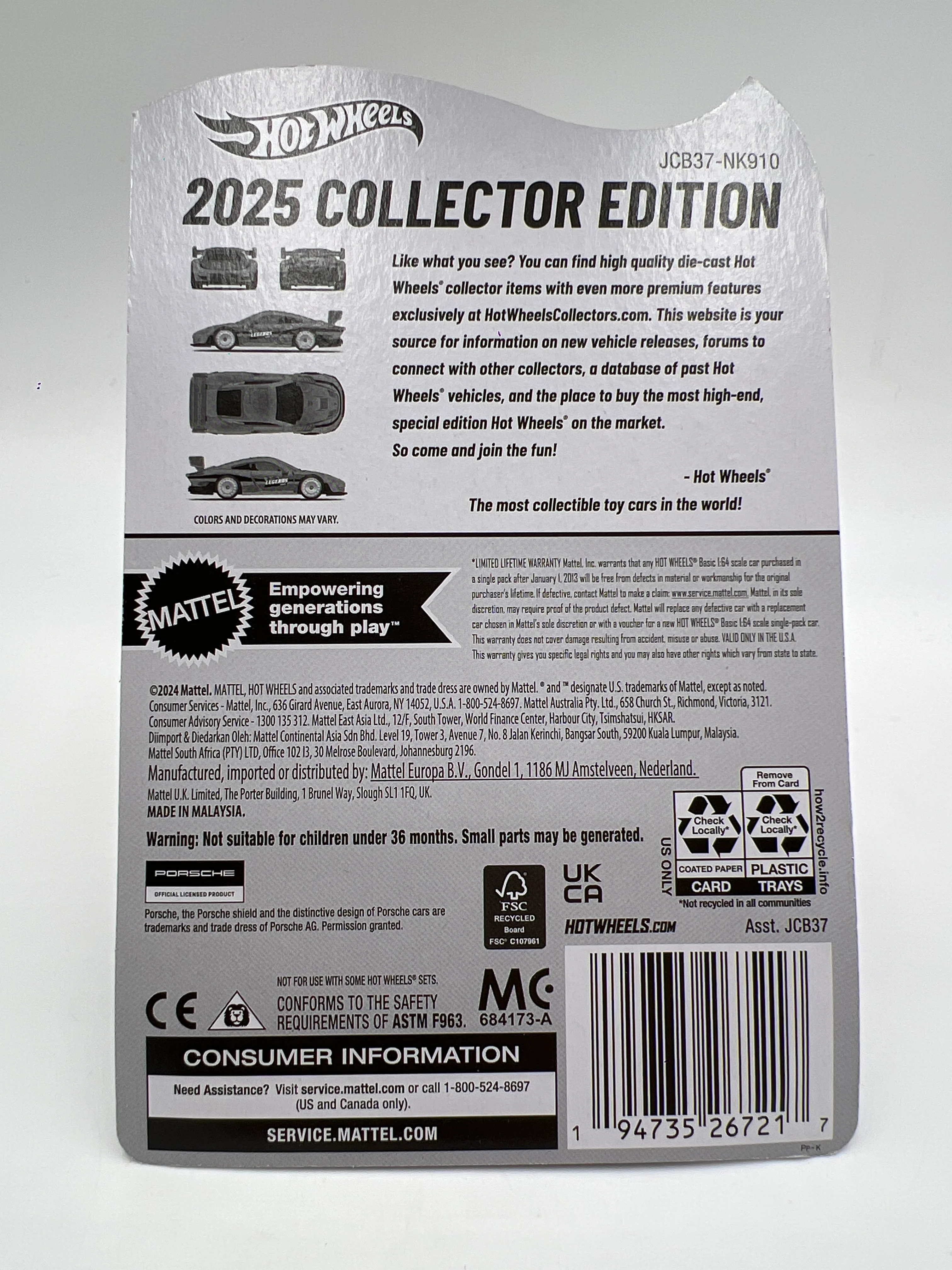 2025 Hot Wheels Legends Tour Porsche 935 Pink W/Protector - Image 6
