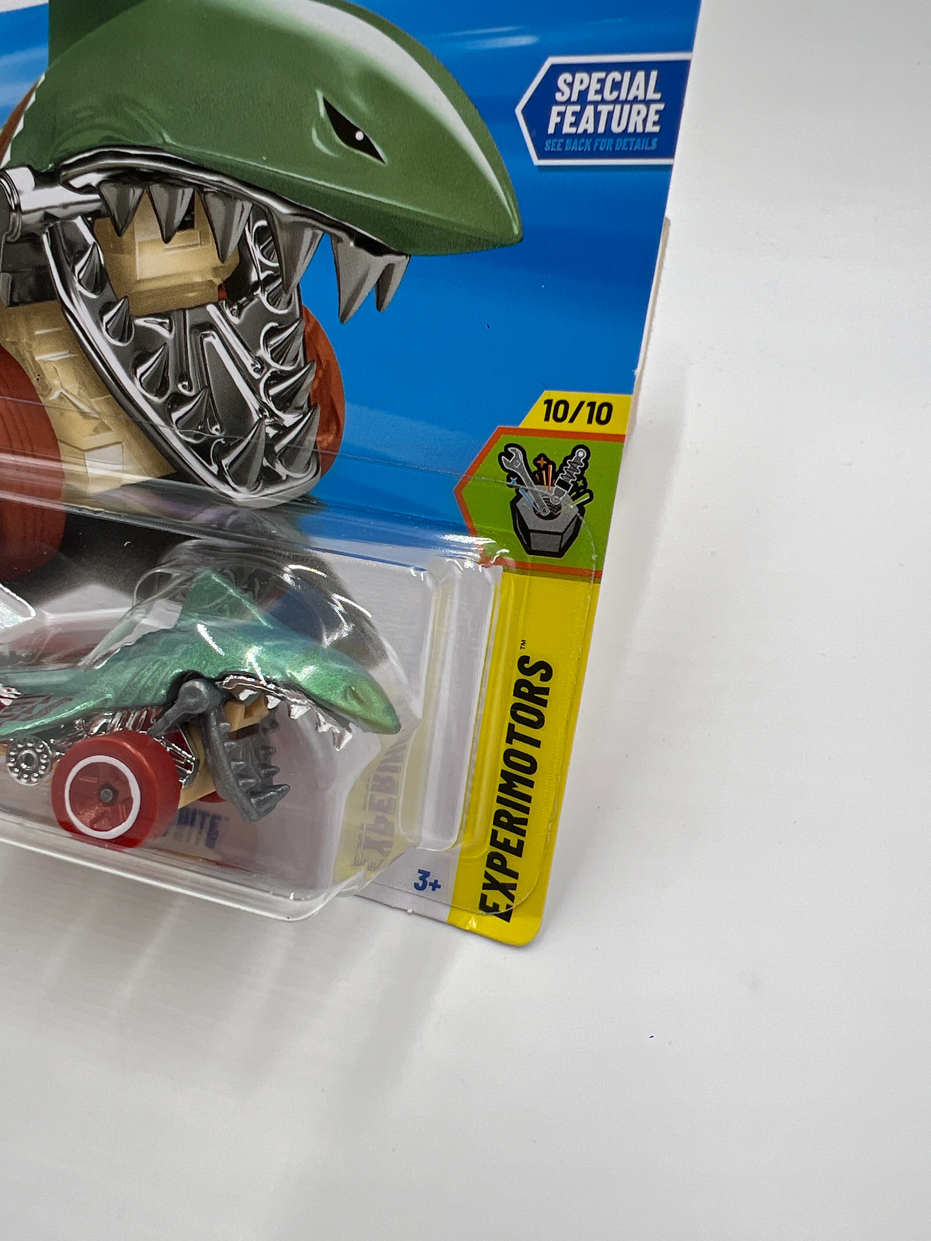2025 Hot Wheels M Case Treasure Hunt Experimotors #229 Shark Bite Green 277M - Image 3