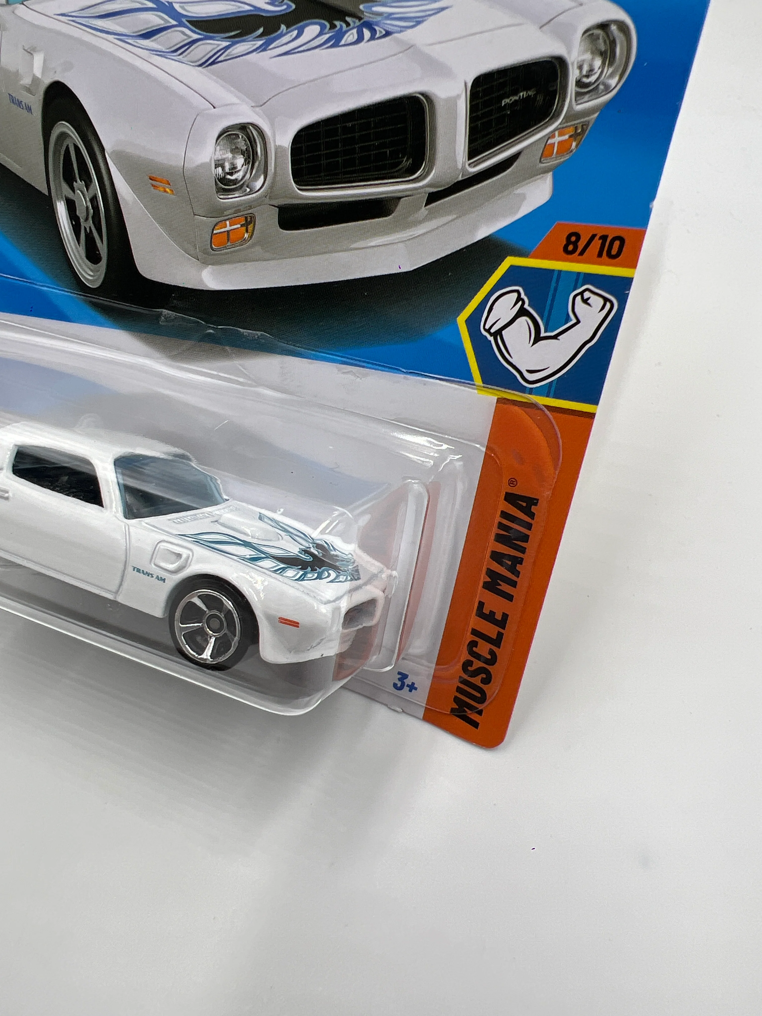 2025 Hot Wheels M Case Muscle Mania #230 73 Pontiac Firebird White 44A - Image 3