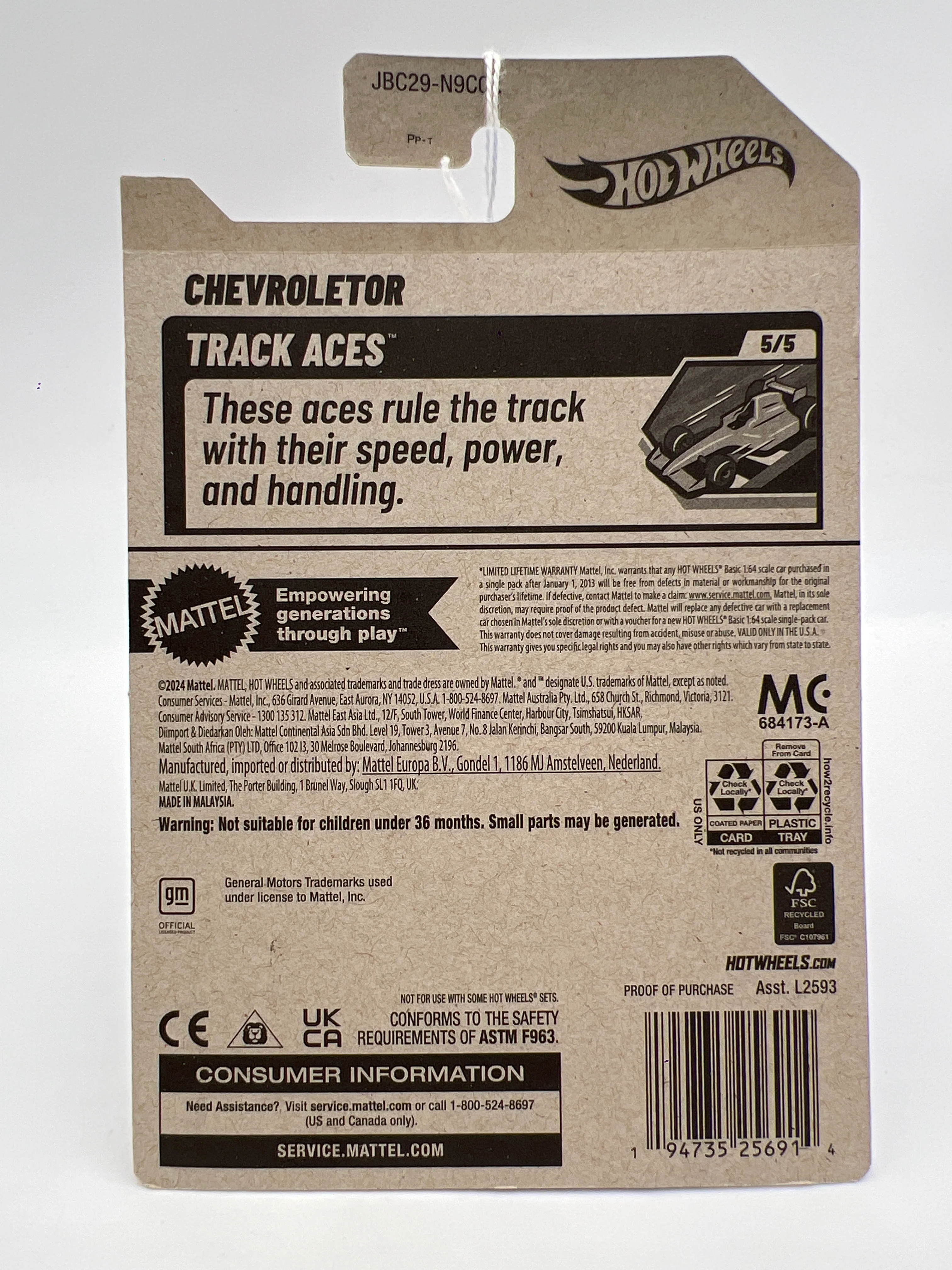 2025 Hot Wheels K Case Treasure Hunt #202 Chevroletor 273D - Image 6