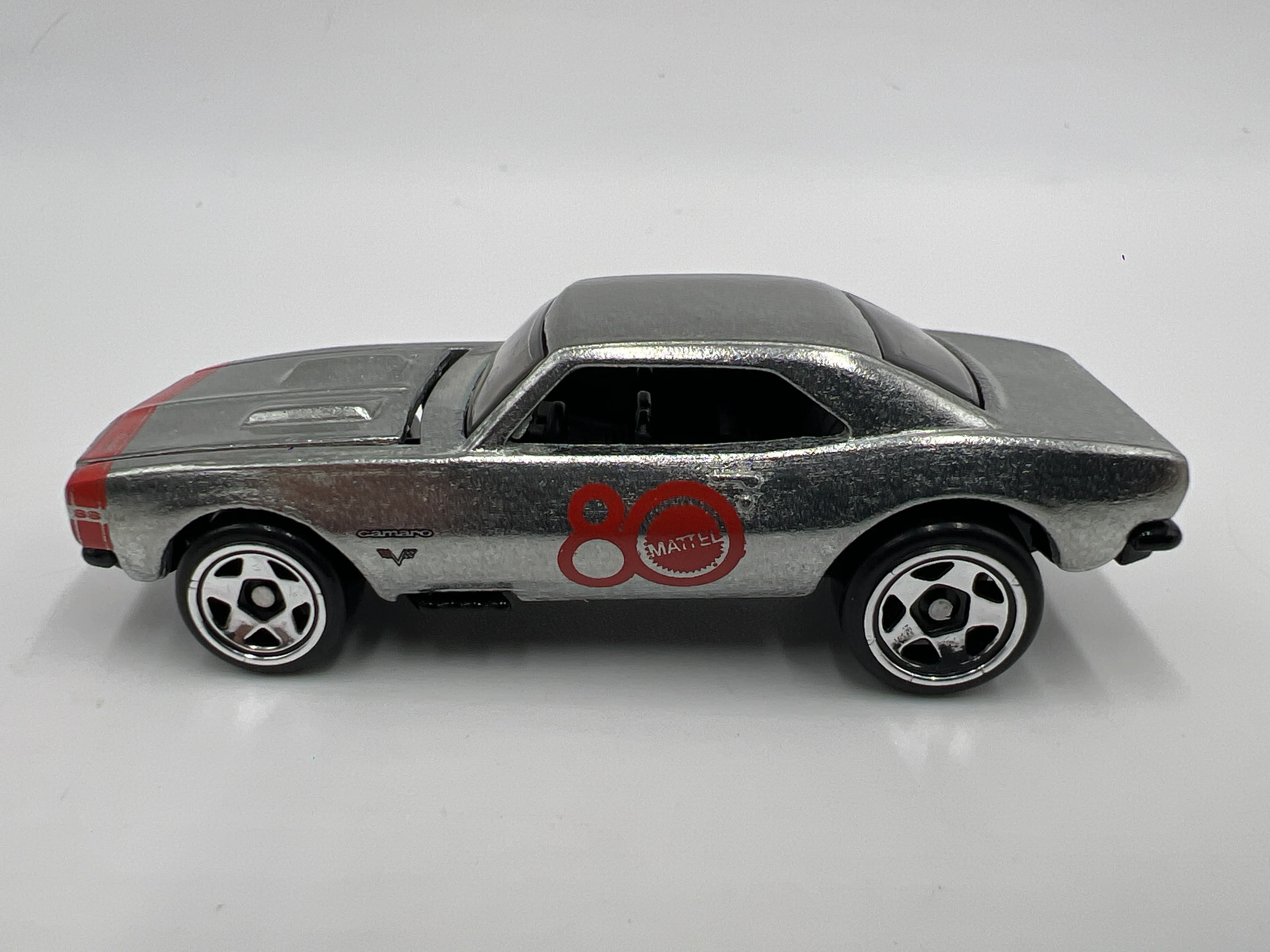 2025 Hot Wheels Mattel 80 Years Replay The Classics Zamac 1967 Camaro W/Opening Hood Loose - Image 5