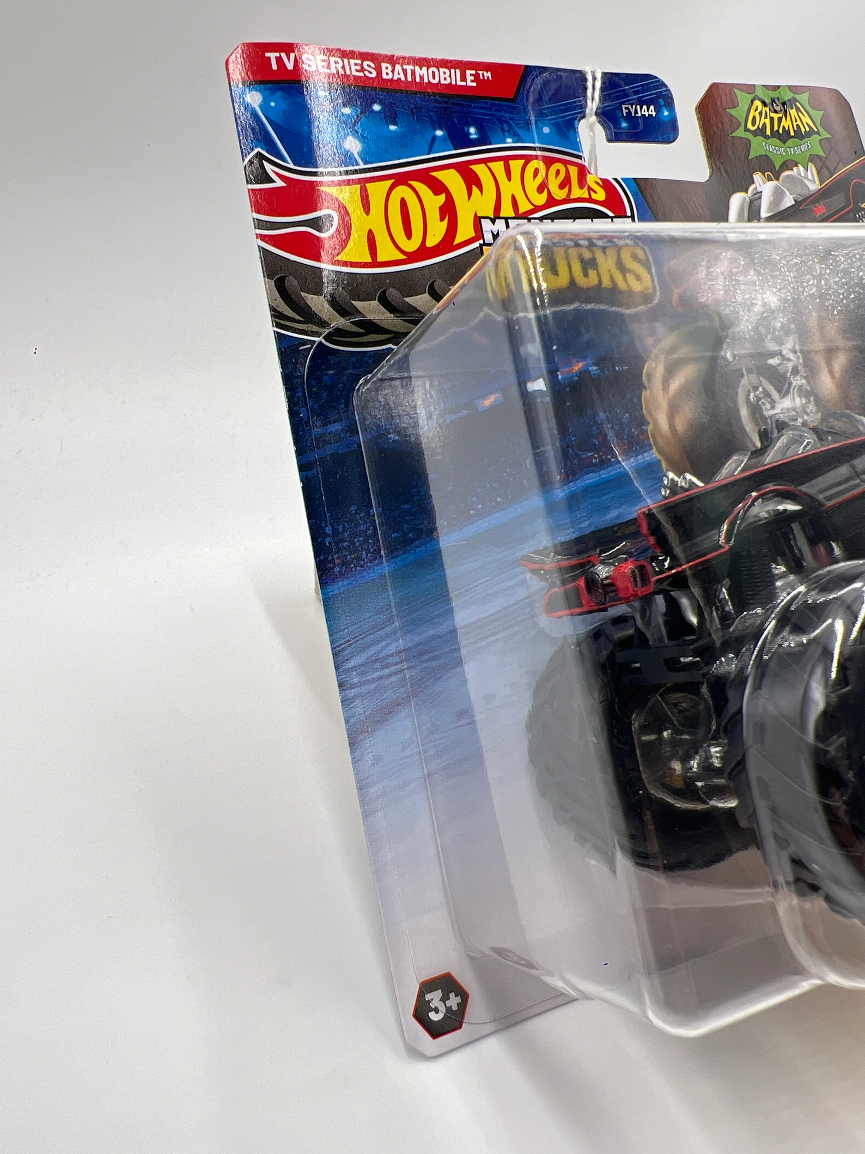 2025 Hot Wheels Monster Trucks Batman TV Series Batmobile Black 134E - Image 5