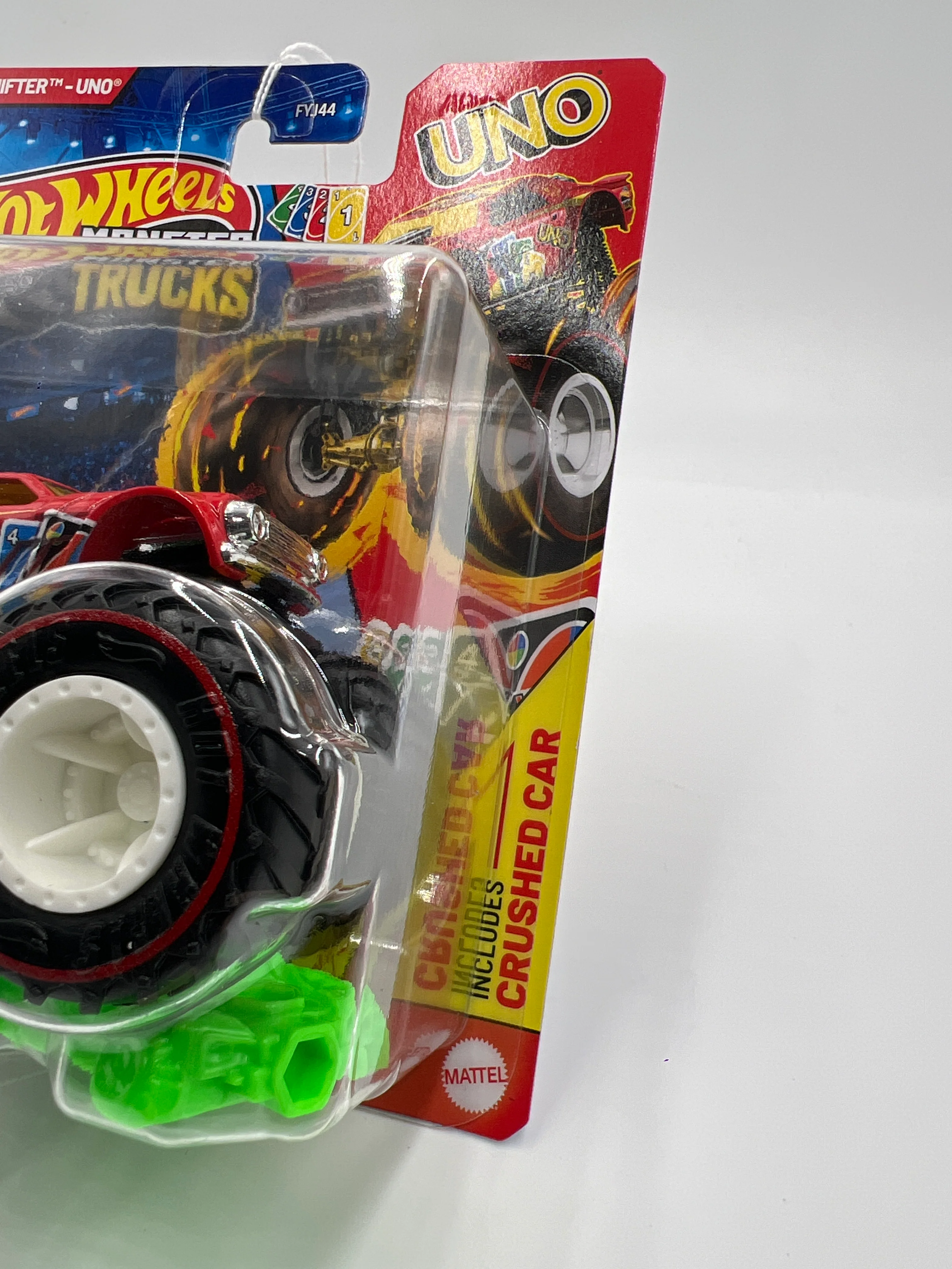 2025 Hot Wheels Monster Trucks Uno Night Shifter Red Treasure Hunt - Image 4