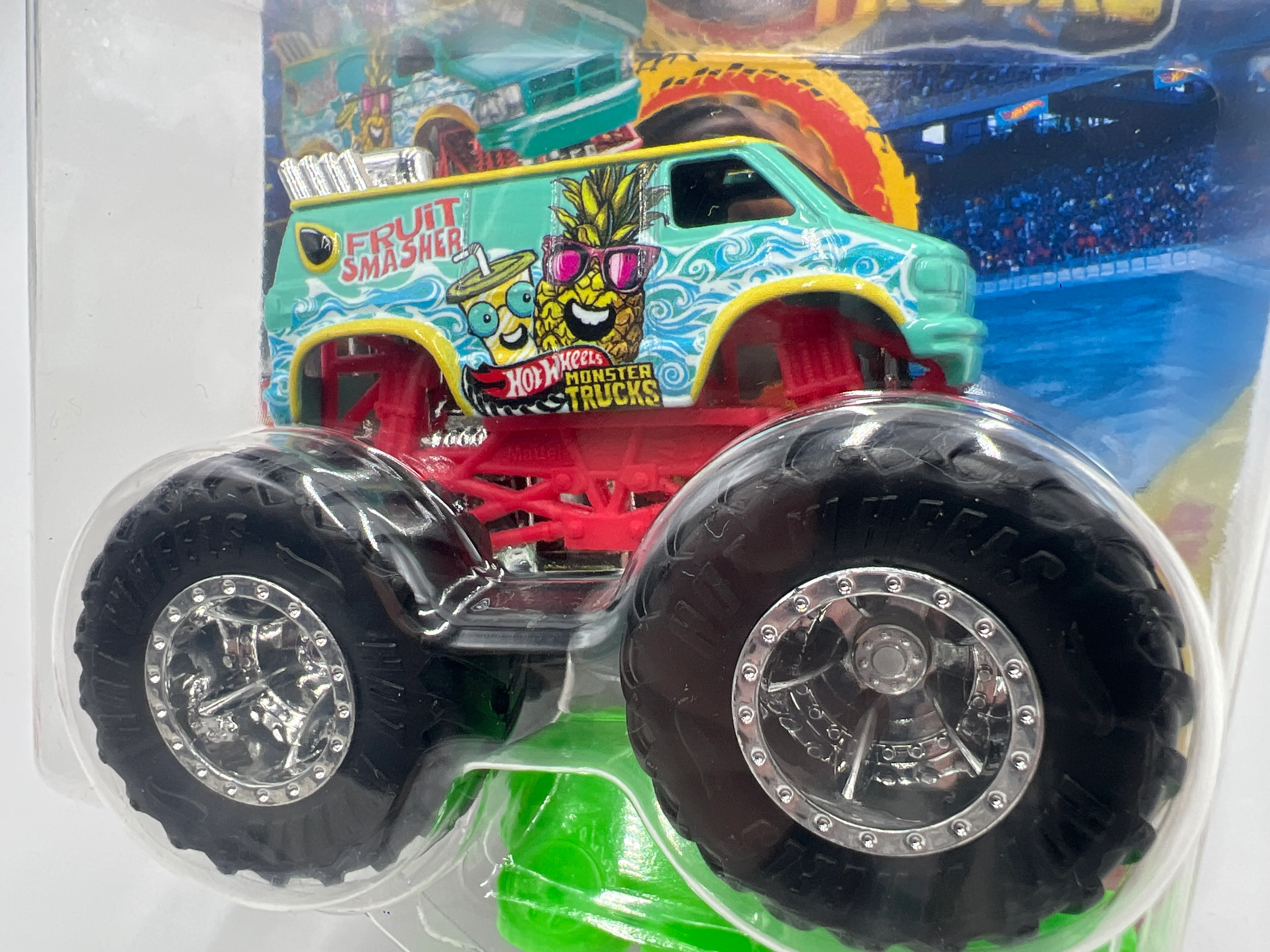 2025 Hot Wheels Monster Trucks Snack Pack #4 Fruit Smasher 126C - Image 3