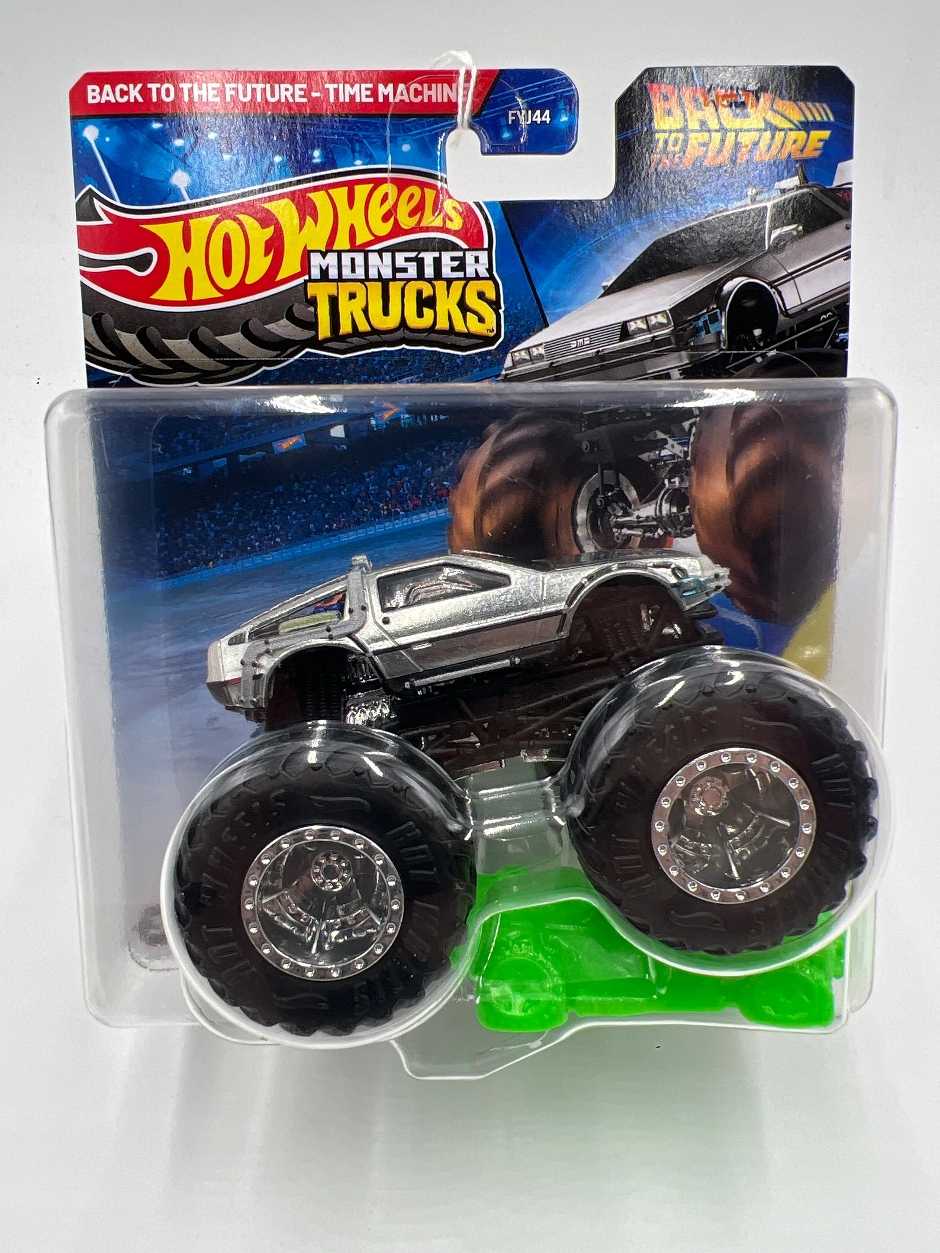 2025 Hot Wheels Monster Trucks BTTF Back To The Future Time Machine 133E - Image 2