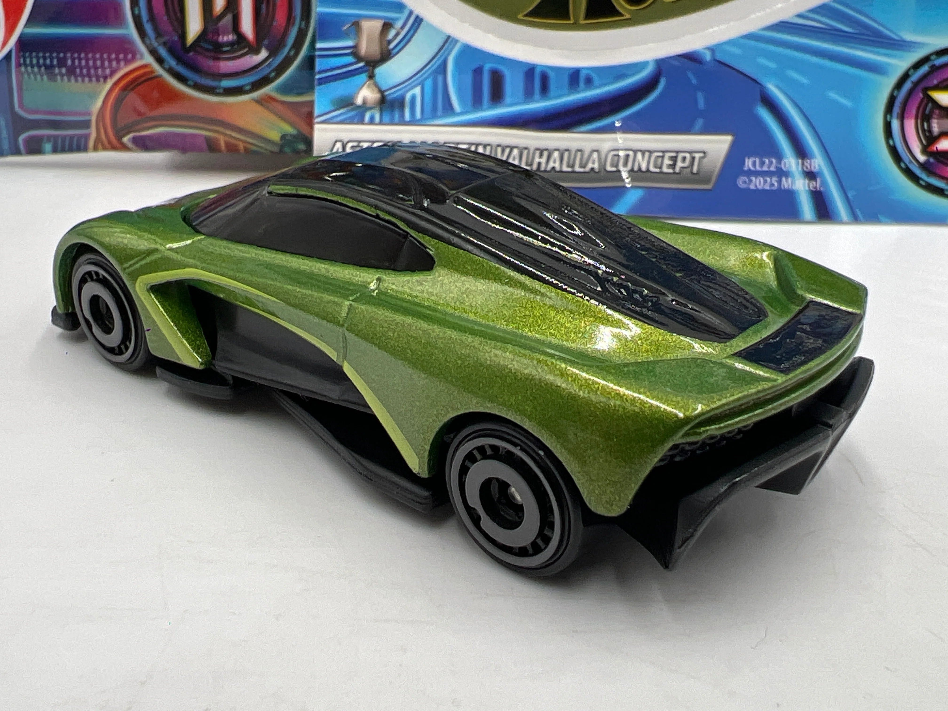 2025 Hot Wheels Mystery Models Series 3 #2 CHASE Aston Martin Valhalla Green - Image 3