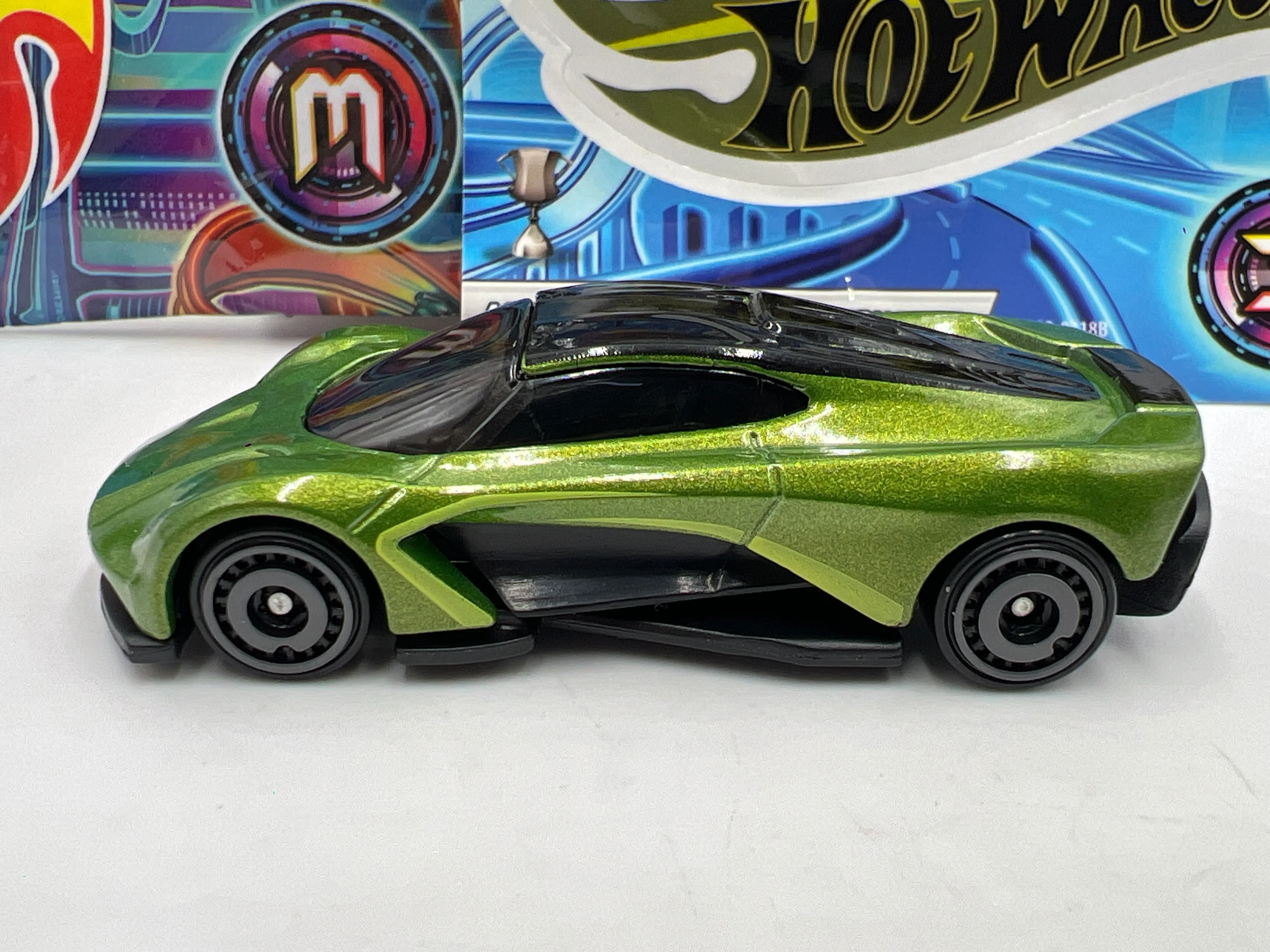 2025 Hot Wheels Mystery Models Series 3 #2 CHASE Aston Martin Valhalla Green - Image 5