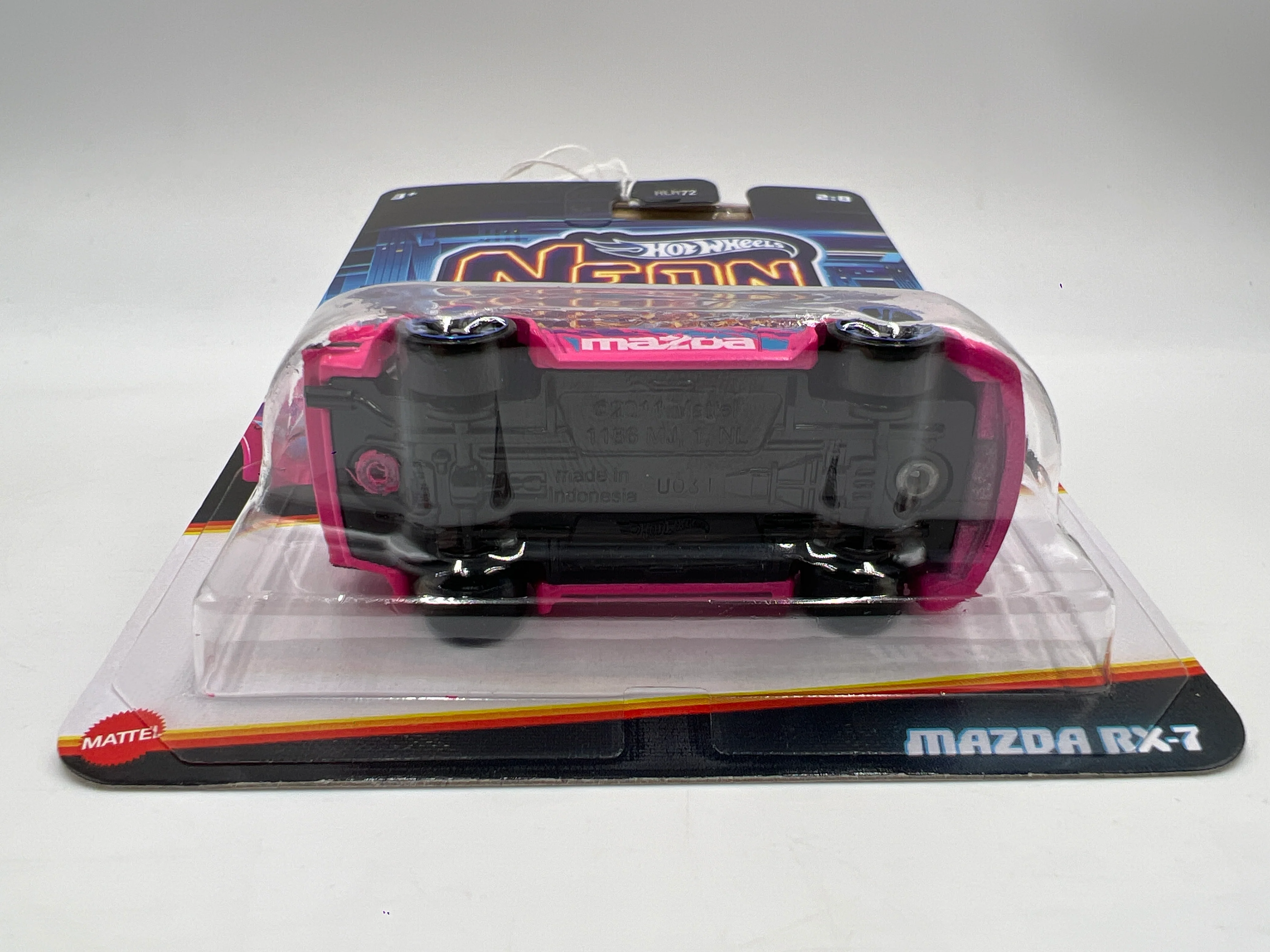 2025 Hot Wheels Neon Speeders #2 Mazda RX-7 Pink 158D - Image 5