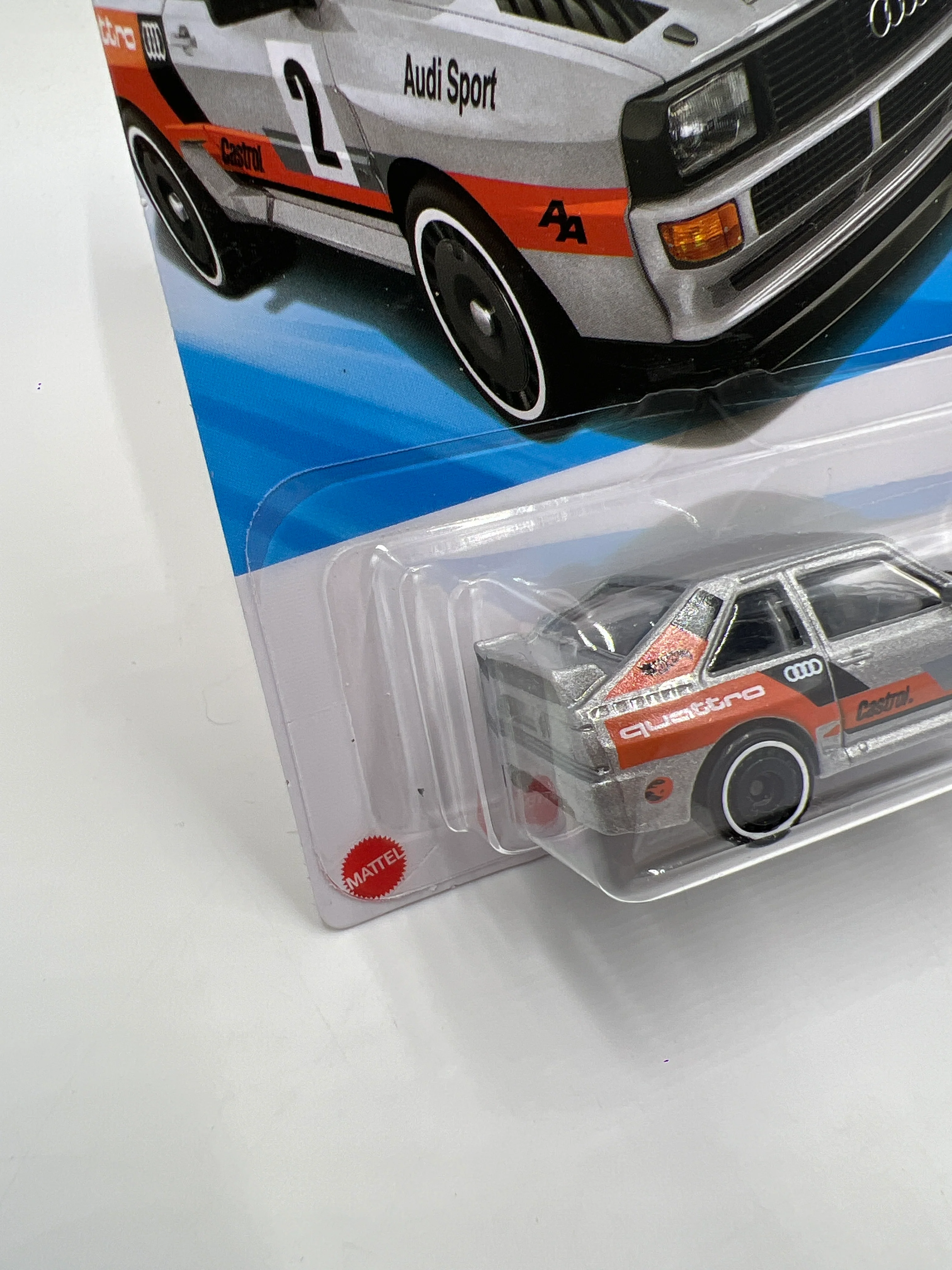 2025 Hot Wheels P Case Treasure Hunt #246 84 Audi Sport Quattro Silver 273F - Image 4