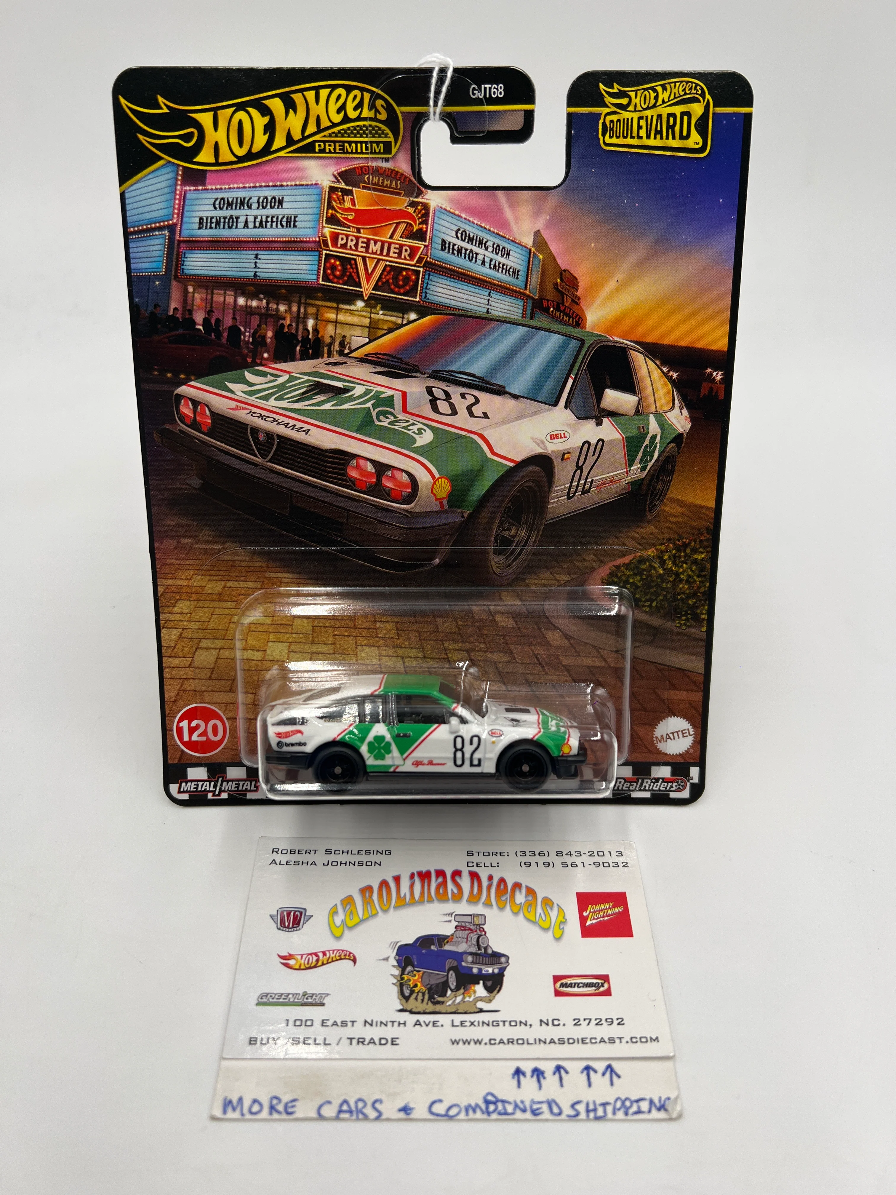 2025 Hot Wheels Premium Boulevard #120 Alfa Romeo GTV6 3.0 Green/White 265H