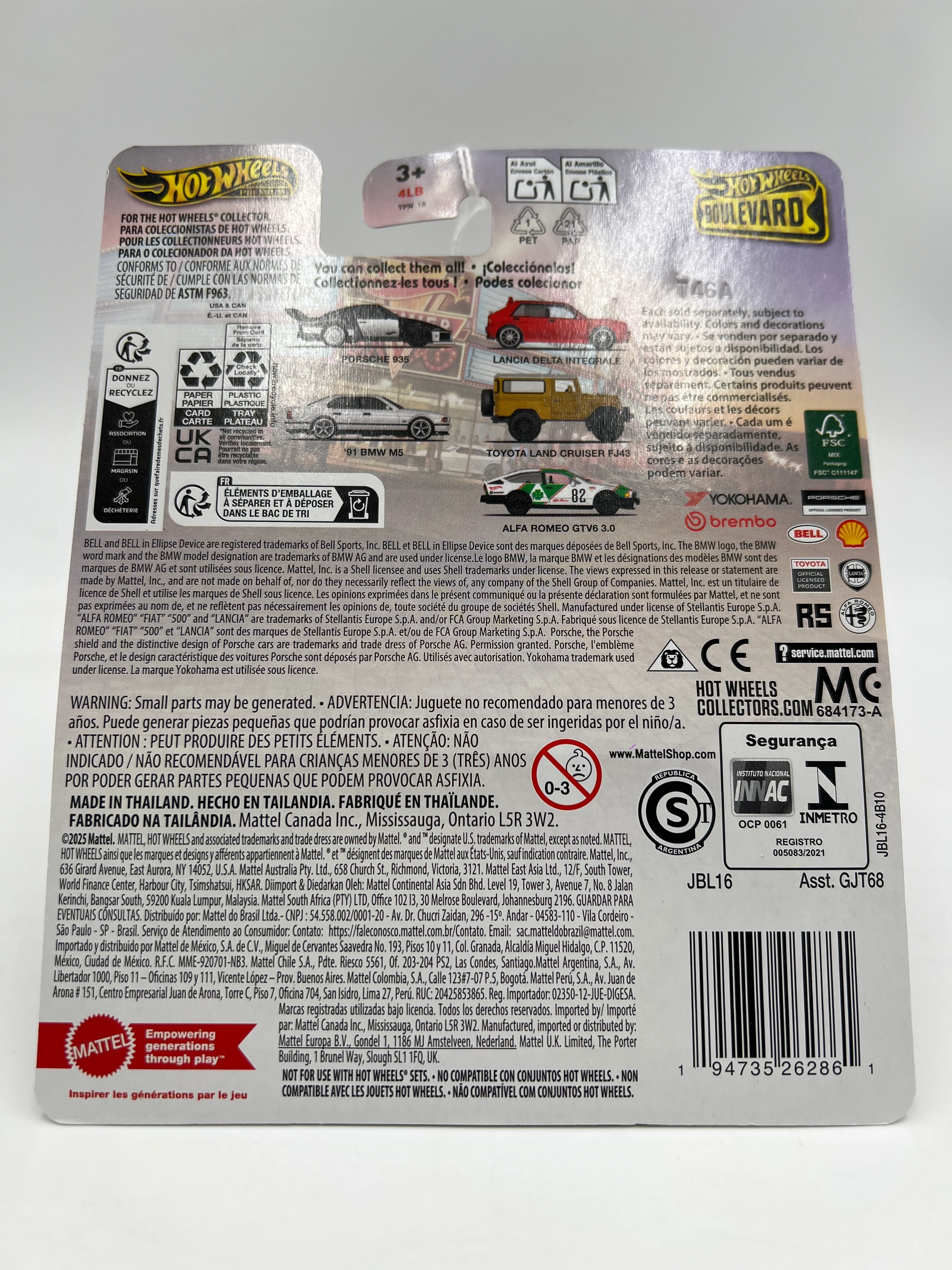 2025 Hot Wheels Premium Boulevard #120 Alfa Romeo GTV6 3.0 Green/White 265H - Image 7