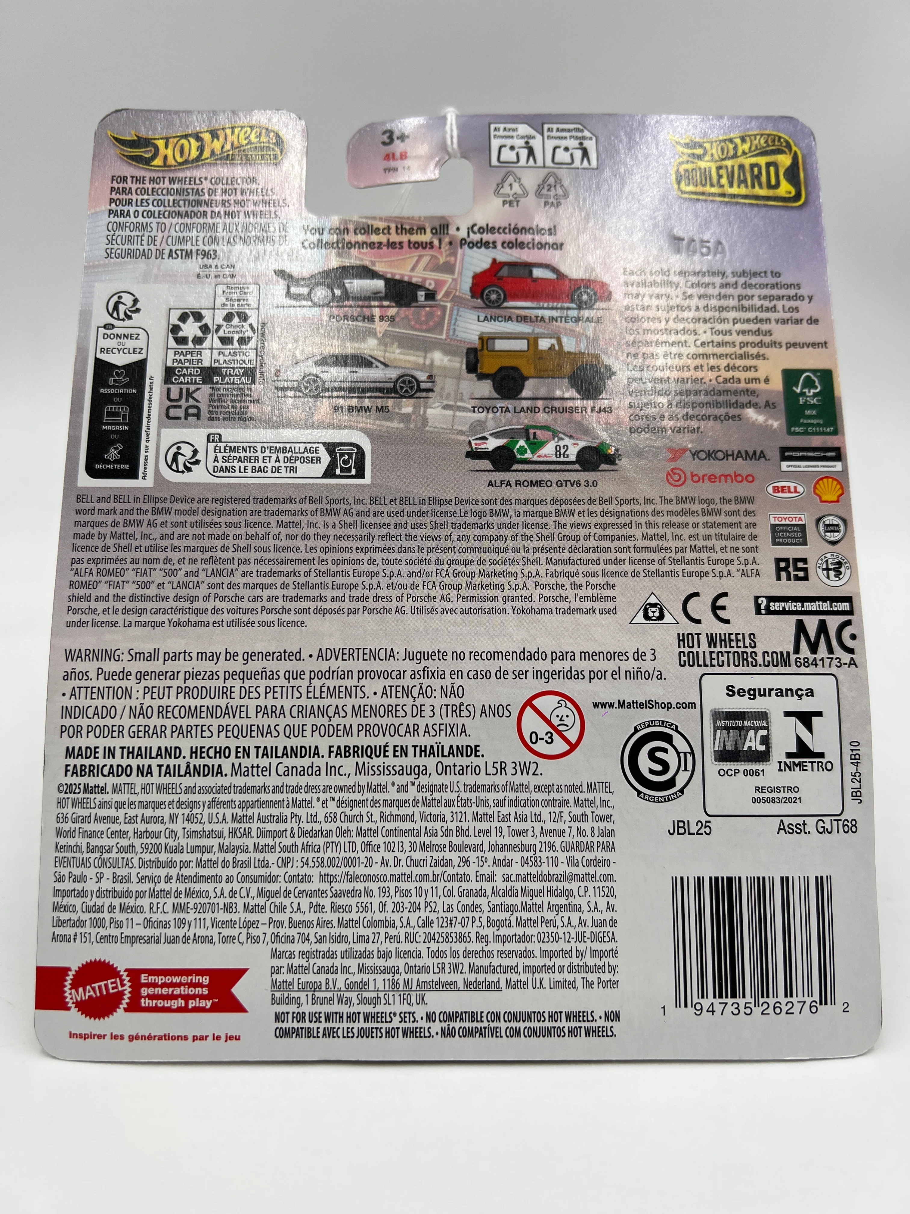 2025 Hot Wheels Premium Boulevard #119 Toyota Land Cruiser FJ43 Yellow 264H - Image 7