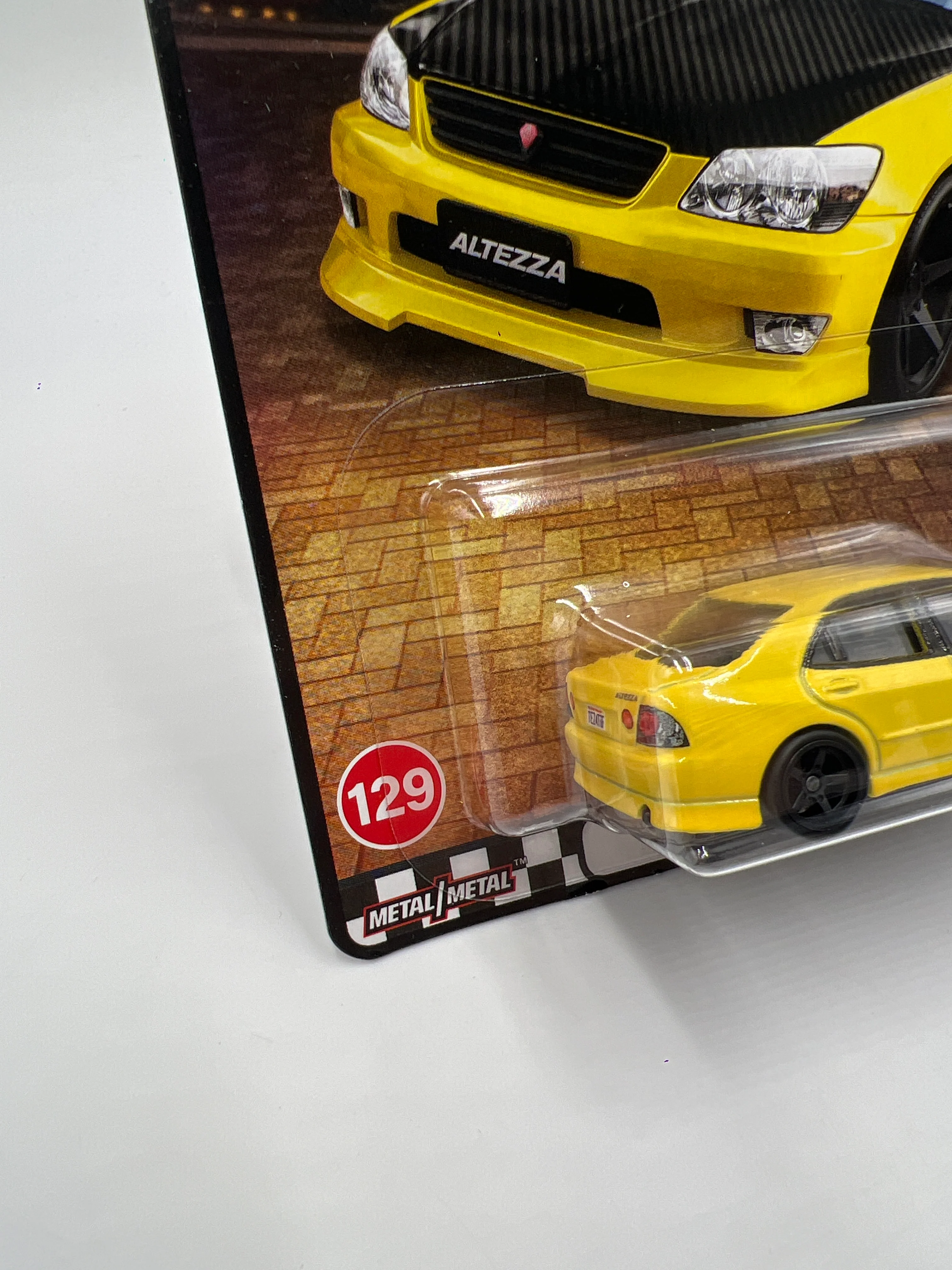 2025 Hot Wheels Premium Boulevard #129 98 Toyota Altezza Yellow 264F - Image 4