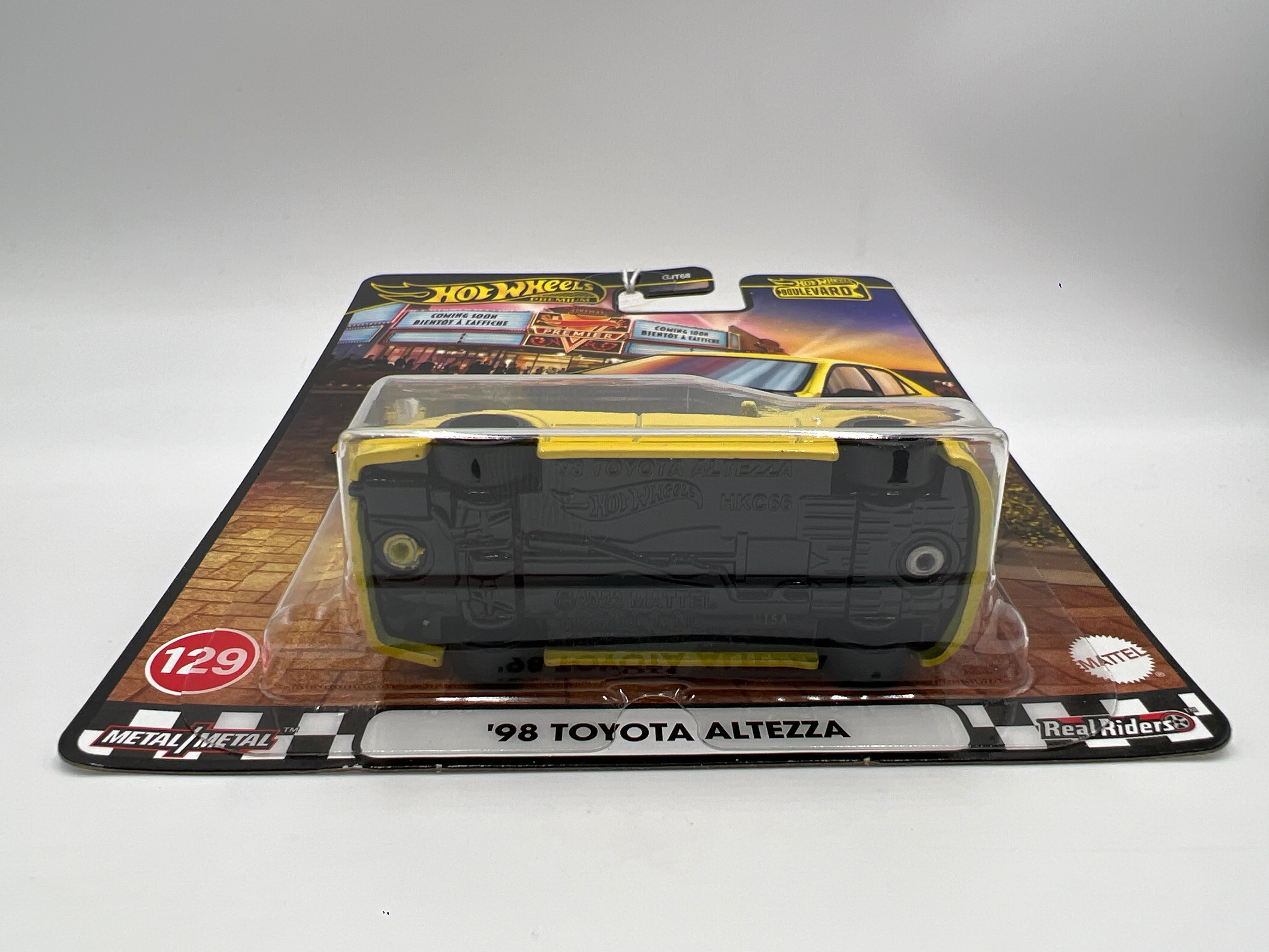 2025 Hot Wheels Premium Boulevard #129 98 Toyota Altezza Yellow 264F - Image 5