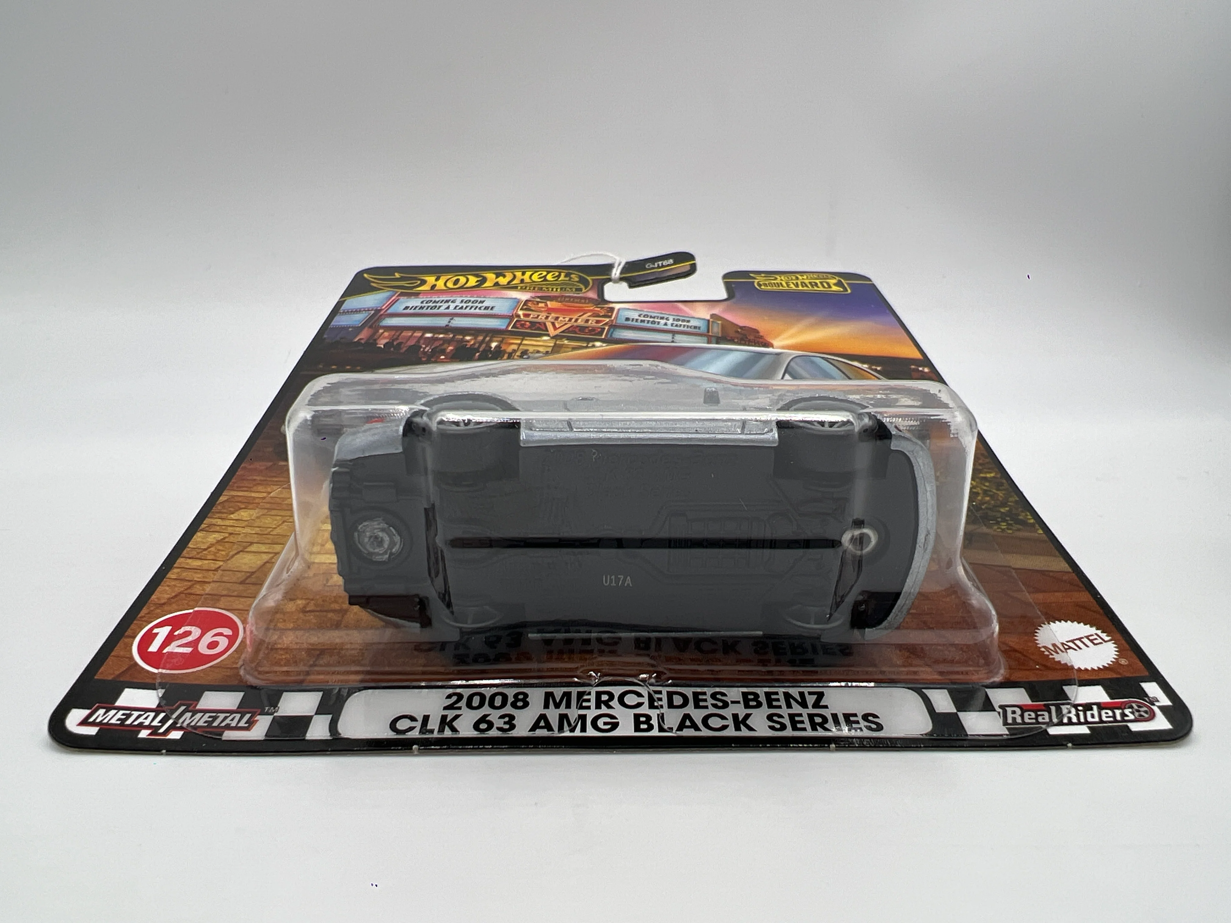 2025 Hot Wheels Premium Boulevard #126 2008 Mercedes-Benz CLK 63 AMG Black Series Silver 262E - Image 5