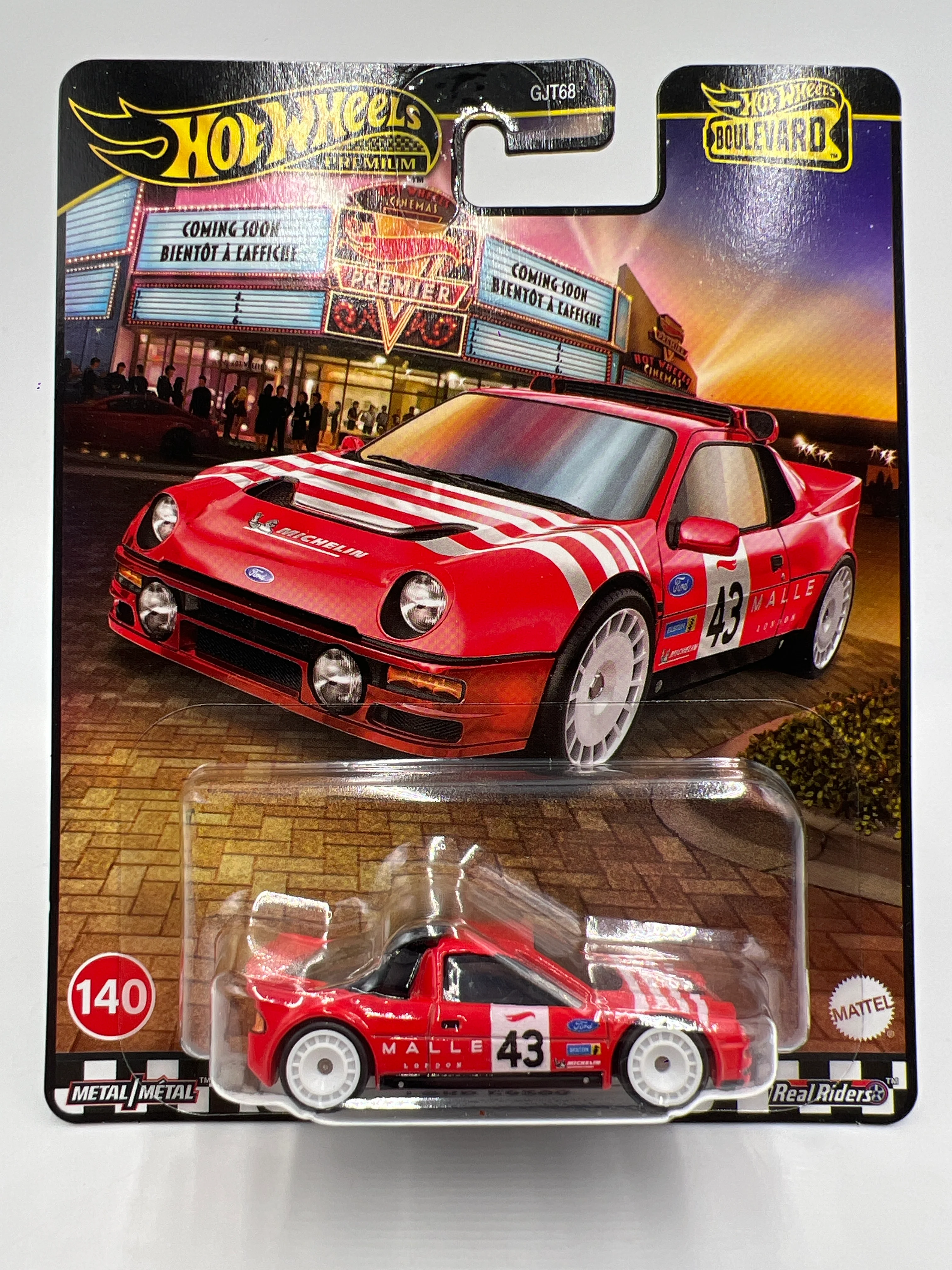 2025 Hot Wheels Premium Boulevard #140 Ford RS200 Red 261D