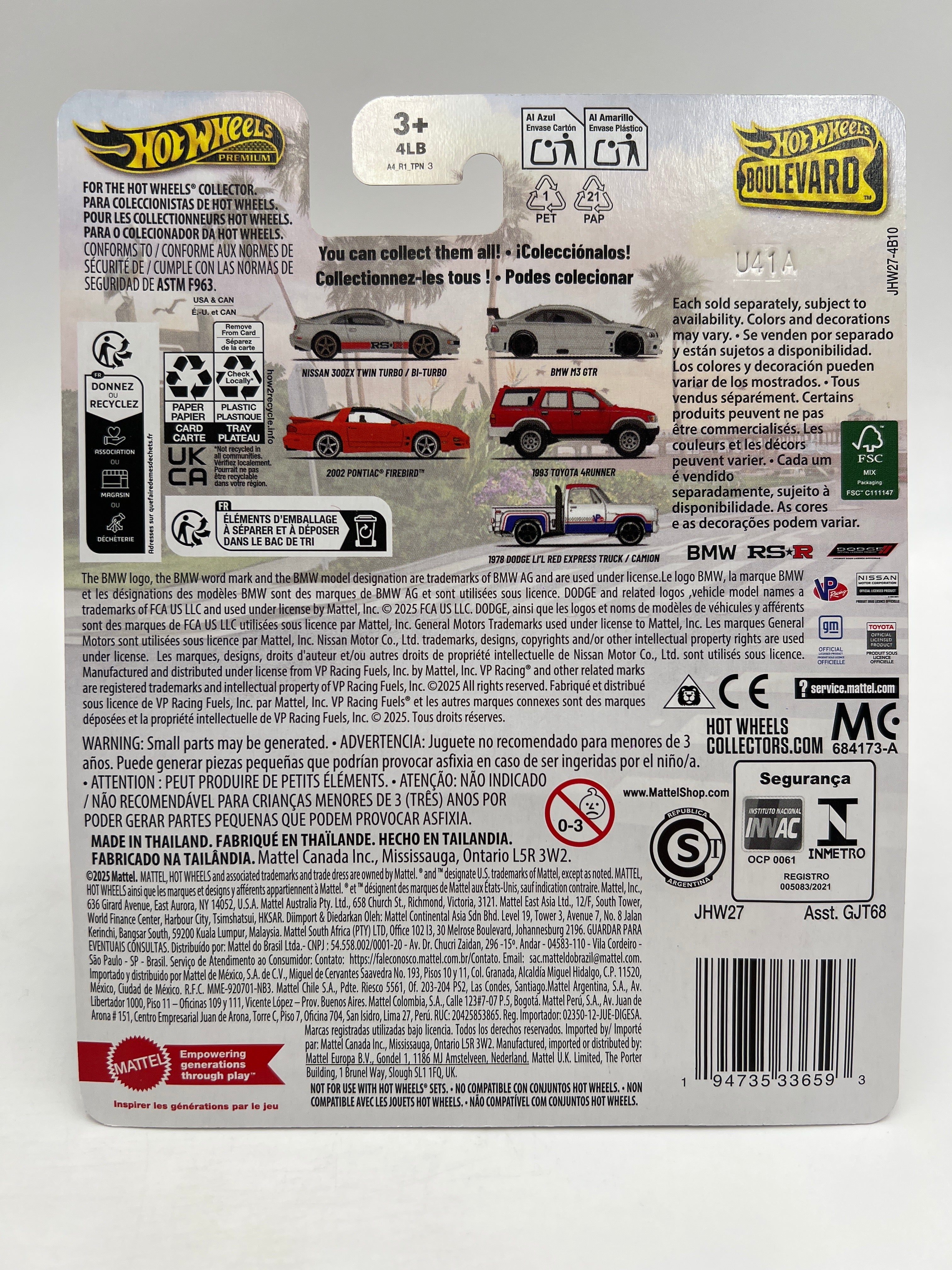 Hot Wheels Premium Boulevard #145 1978 Dodge Lil Red Express Truck VP Racing 262E - Image 6
