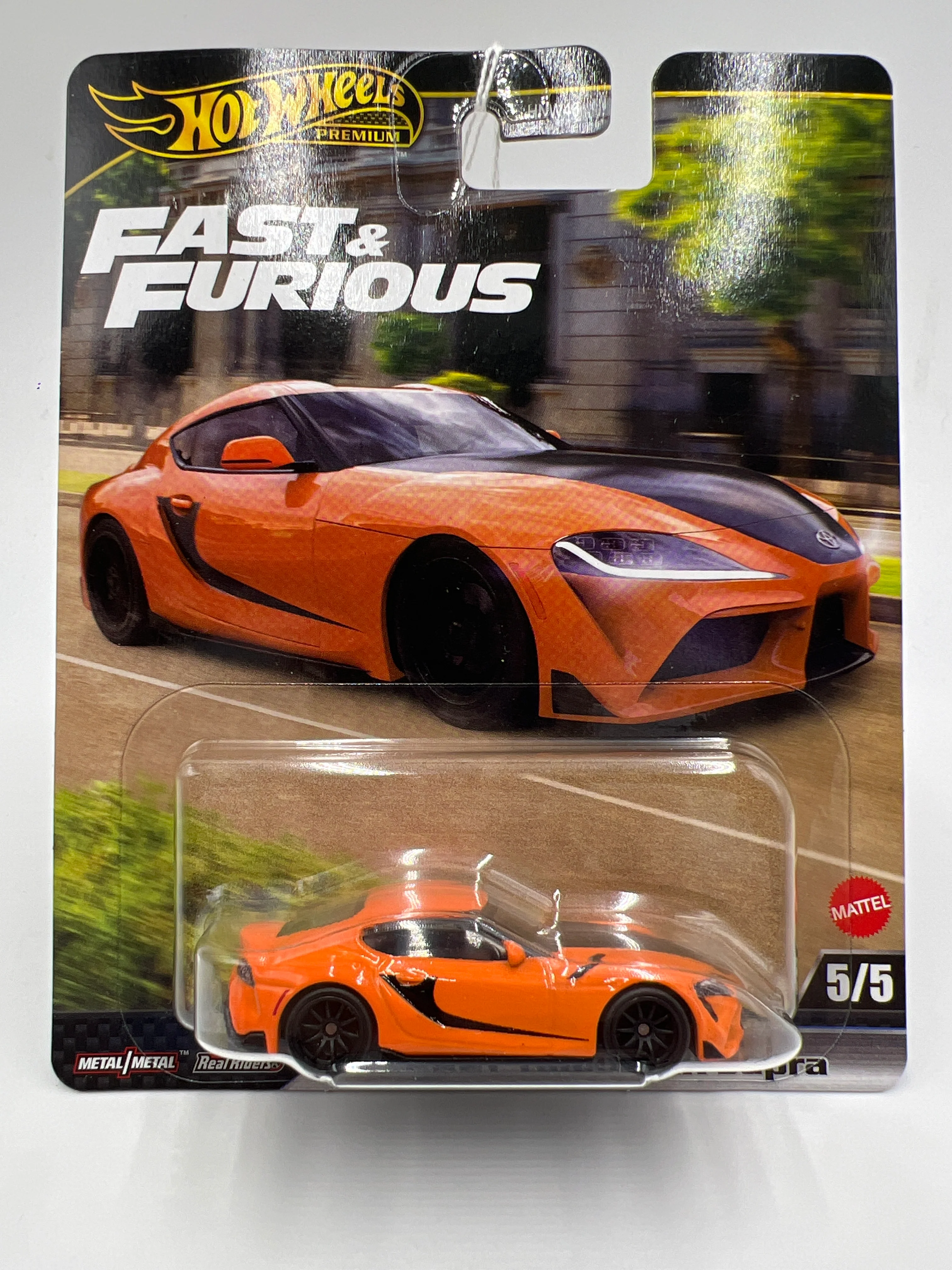 2025 Hot Wheels Premium Fast & Furious #5 2021 Toyota GR Supra Orange 247A