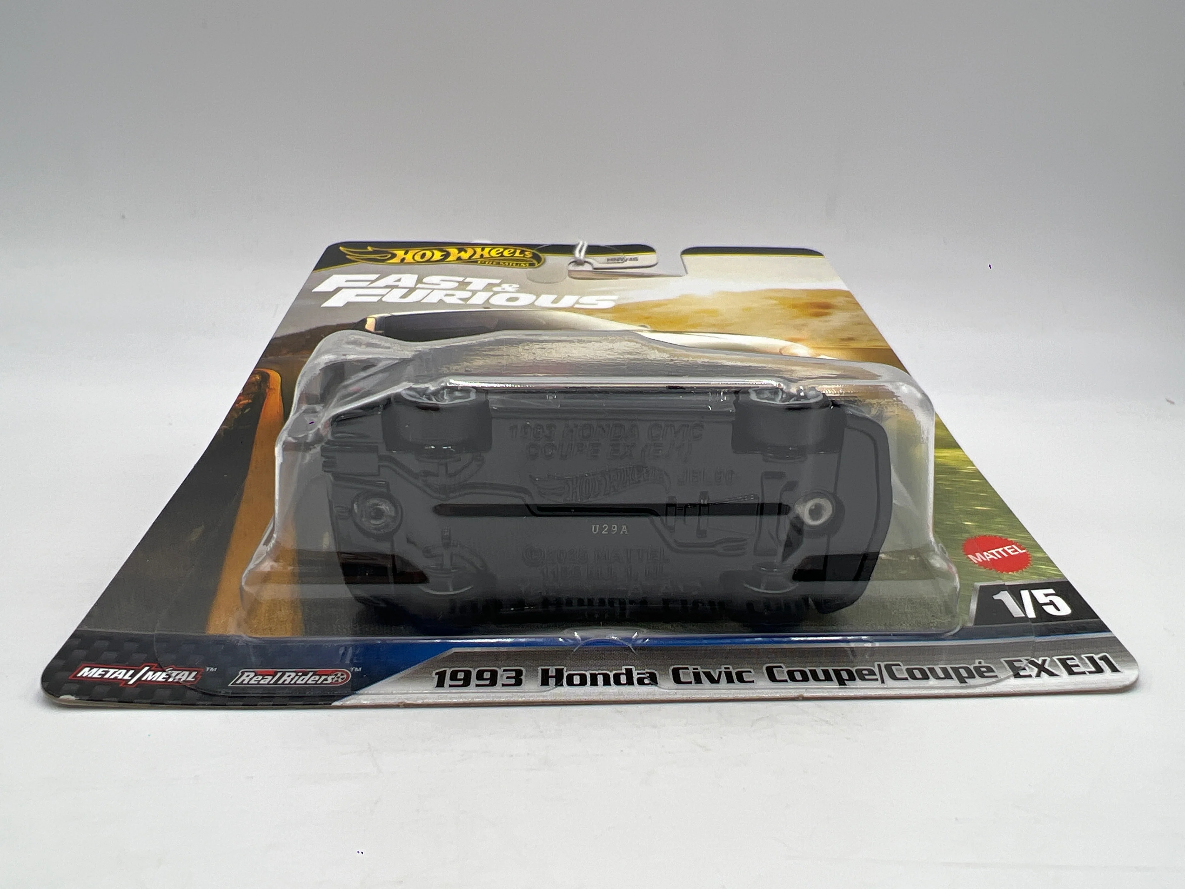 2025 Hot Wheels Premium Fast & Furious #1 1993 Honda Civic Coupe EX EJ1 Black 251A - Image 5