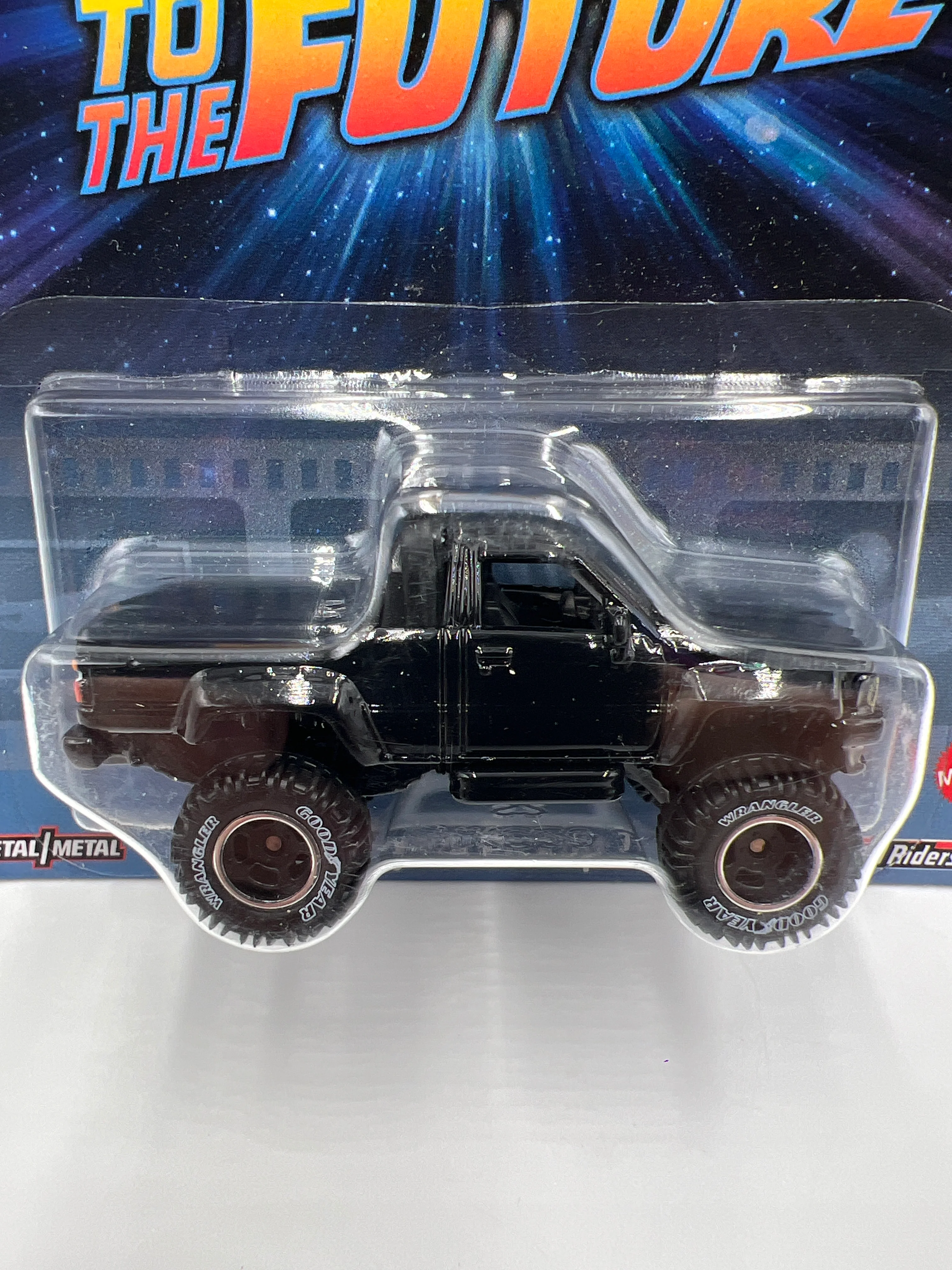 Hot Wheels Premium Back To The Future BTTF 1987 Toyota Pickup Truck Black W/Protector 1 - Image 2