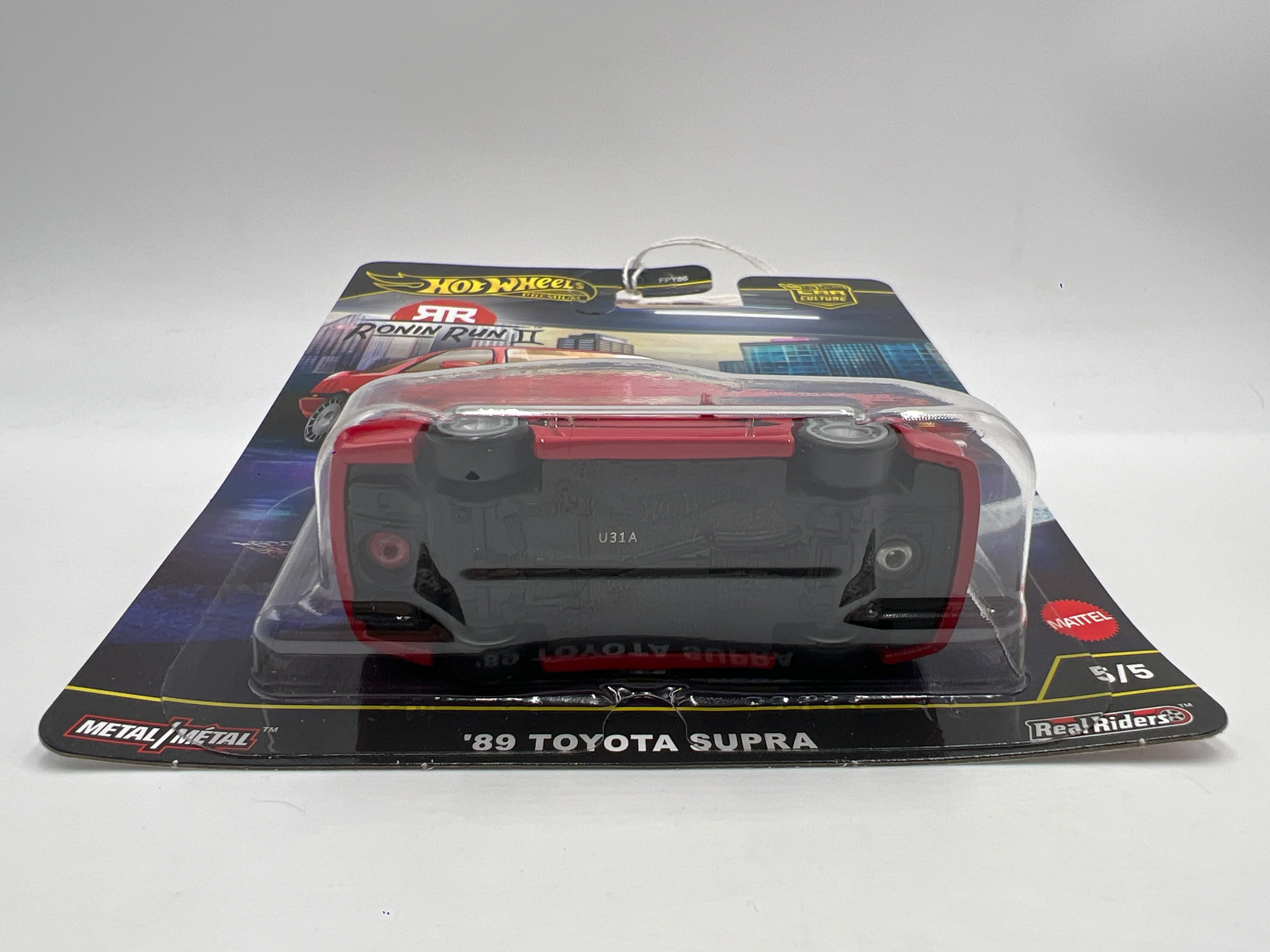 2025 Hot Wheels Premium Ronin Run II #5 89 Toyota Supra Red 253E - Image 5