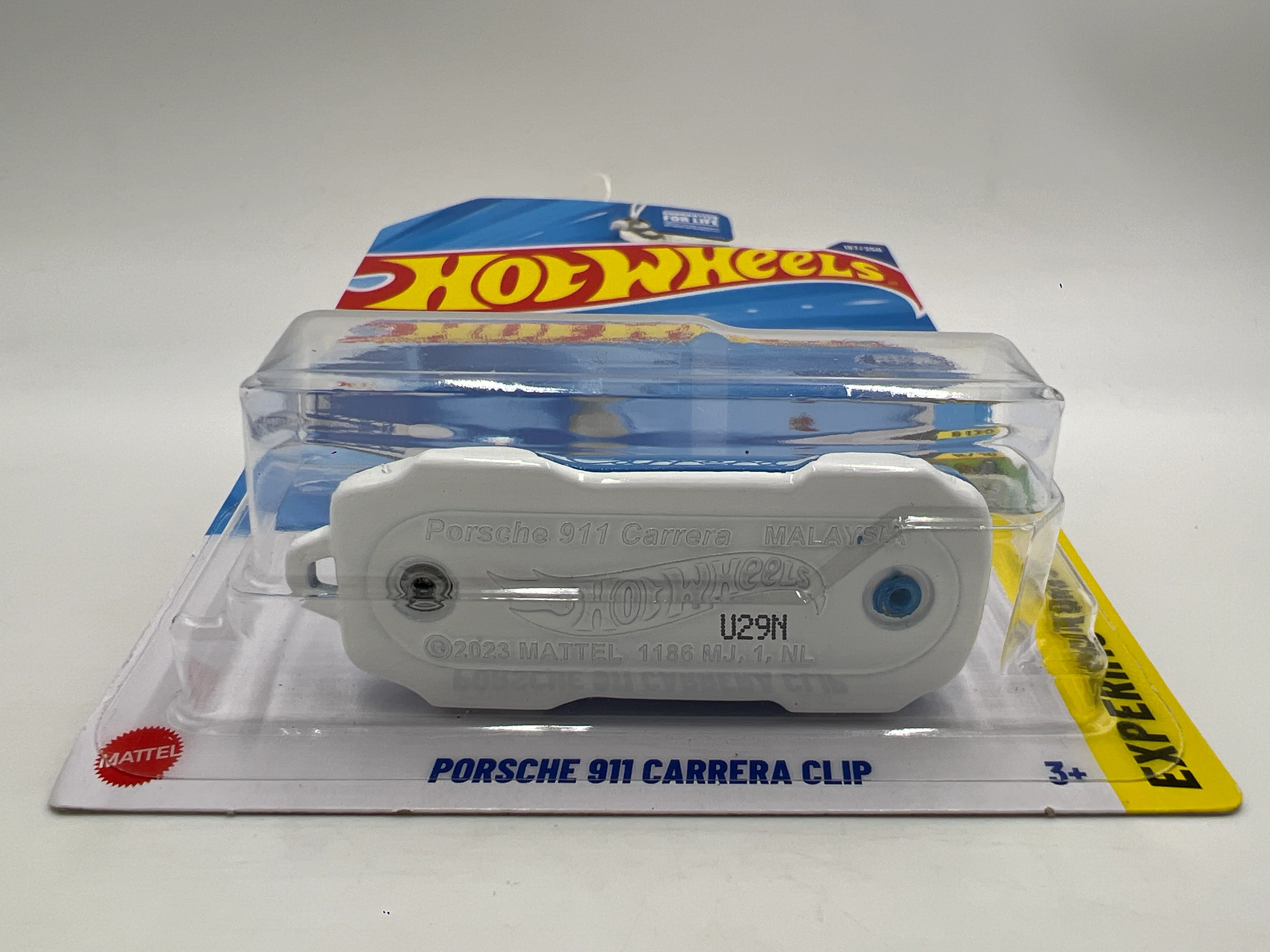 2025 Hot Wheels Q Case Experimotors #187 Porsche 911 Carrera Clip Blue 100E - Image 5
