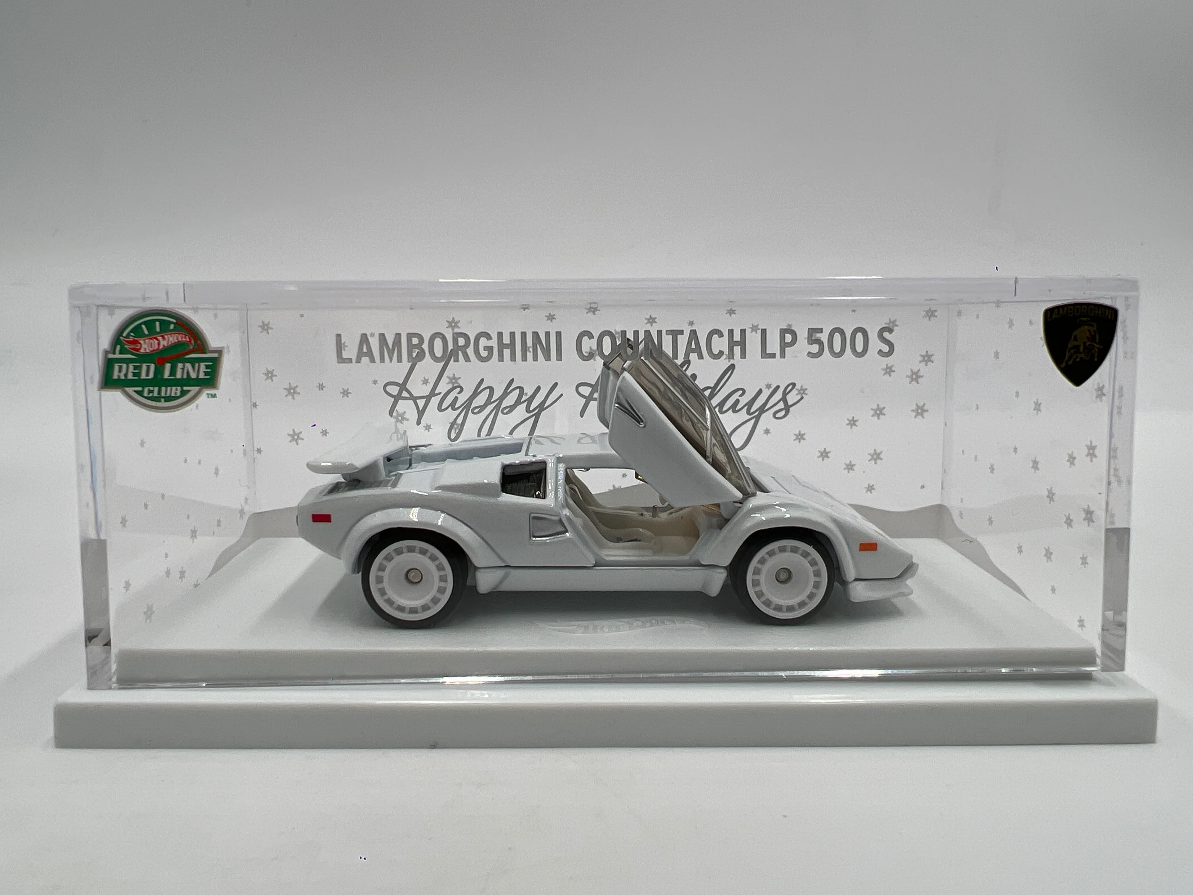 2025 Hot Wheels RLC Holiday Edition 1982 Lamborghini Countach LP 500 S White - Image 6