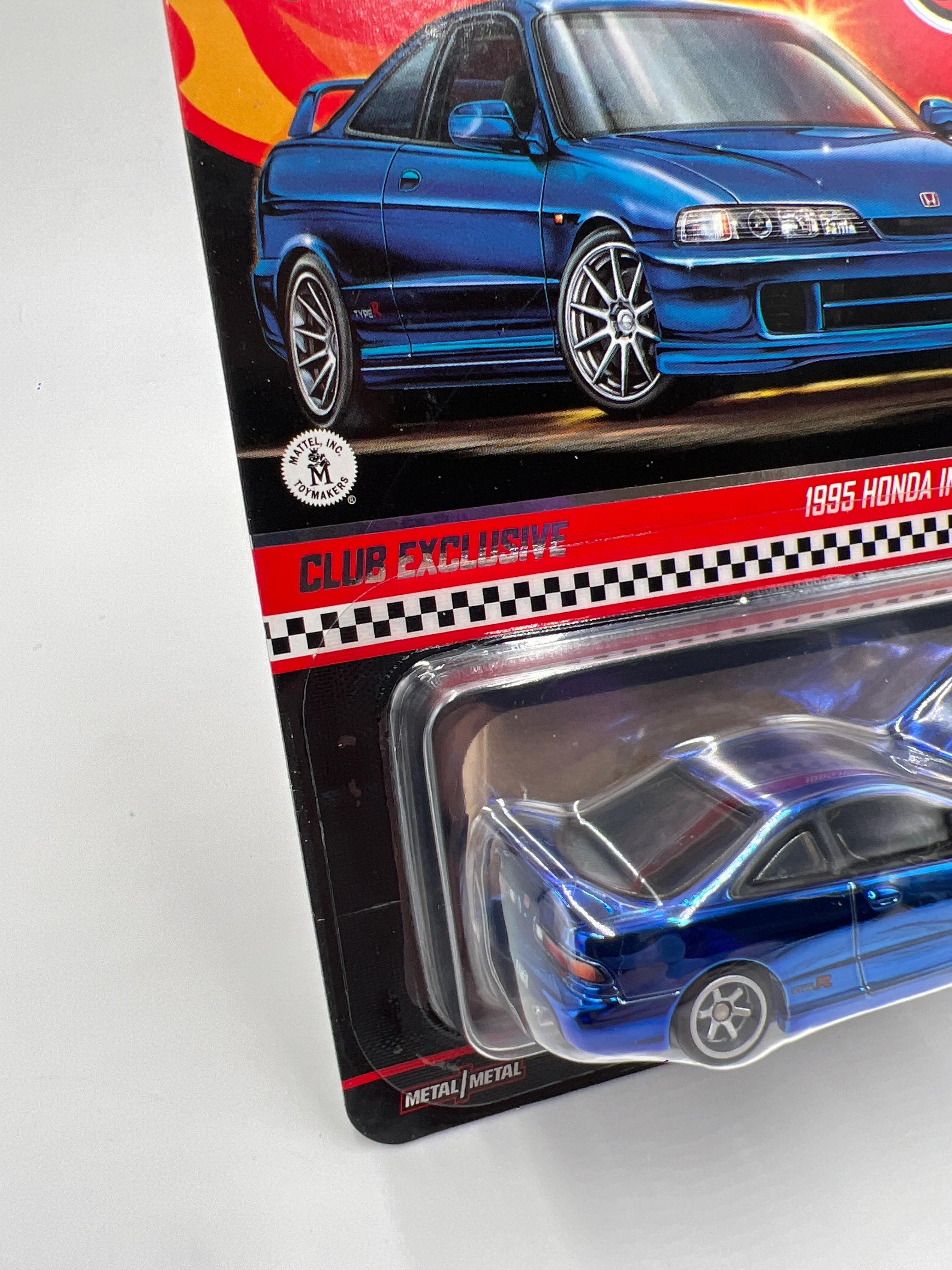 2025 Hot Wheels RLC Club Exclusive 1995 Honda Integra Type R Blue W/Patch & Pin and Protector - Image 6