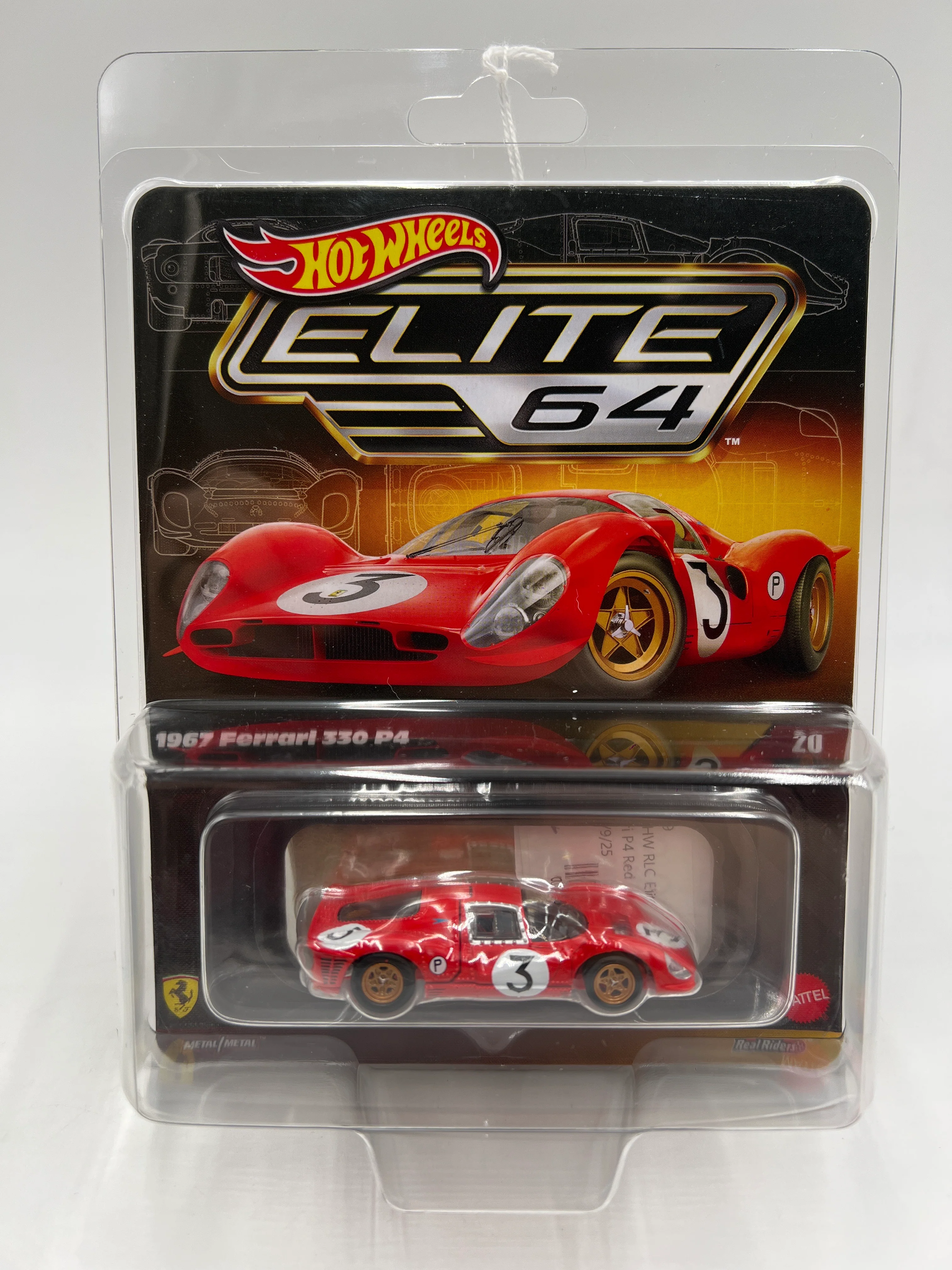 2025 Hot Wheels RLC Elite 64 #20 Ferrari 330 P4 Red W/Protector - Image 7