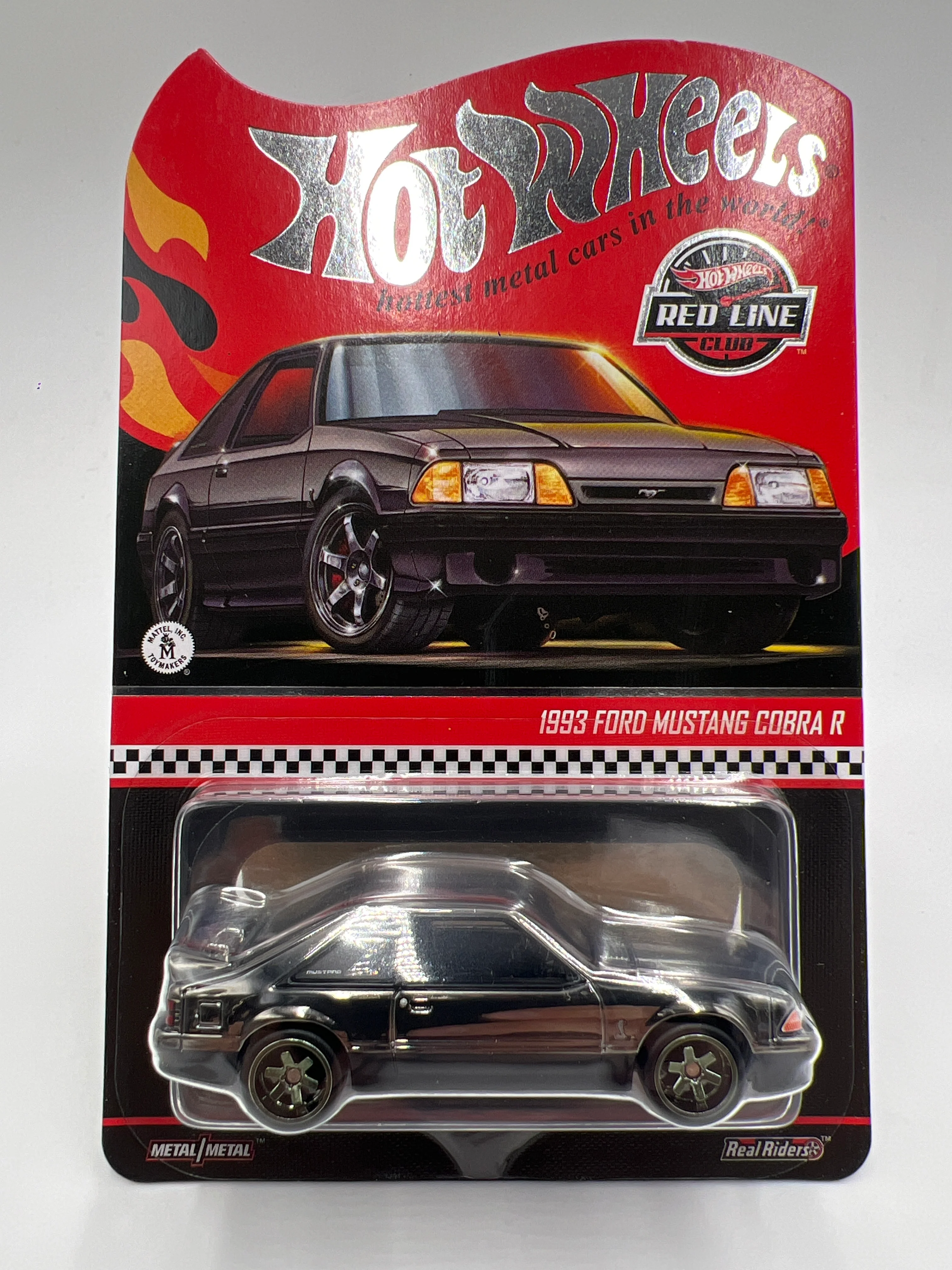 2025 Hot Wheels RLC Exclusive 1993 Ford Mustang Cobra R Shadow Chrome W/Protector