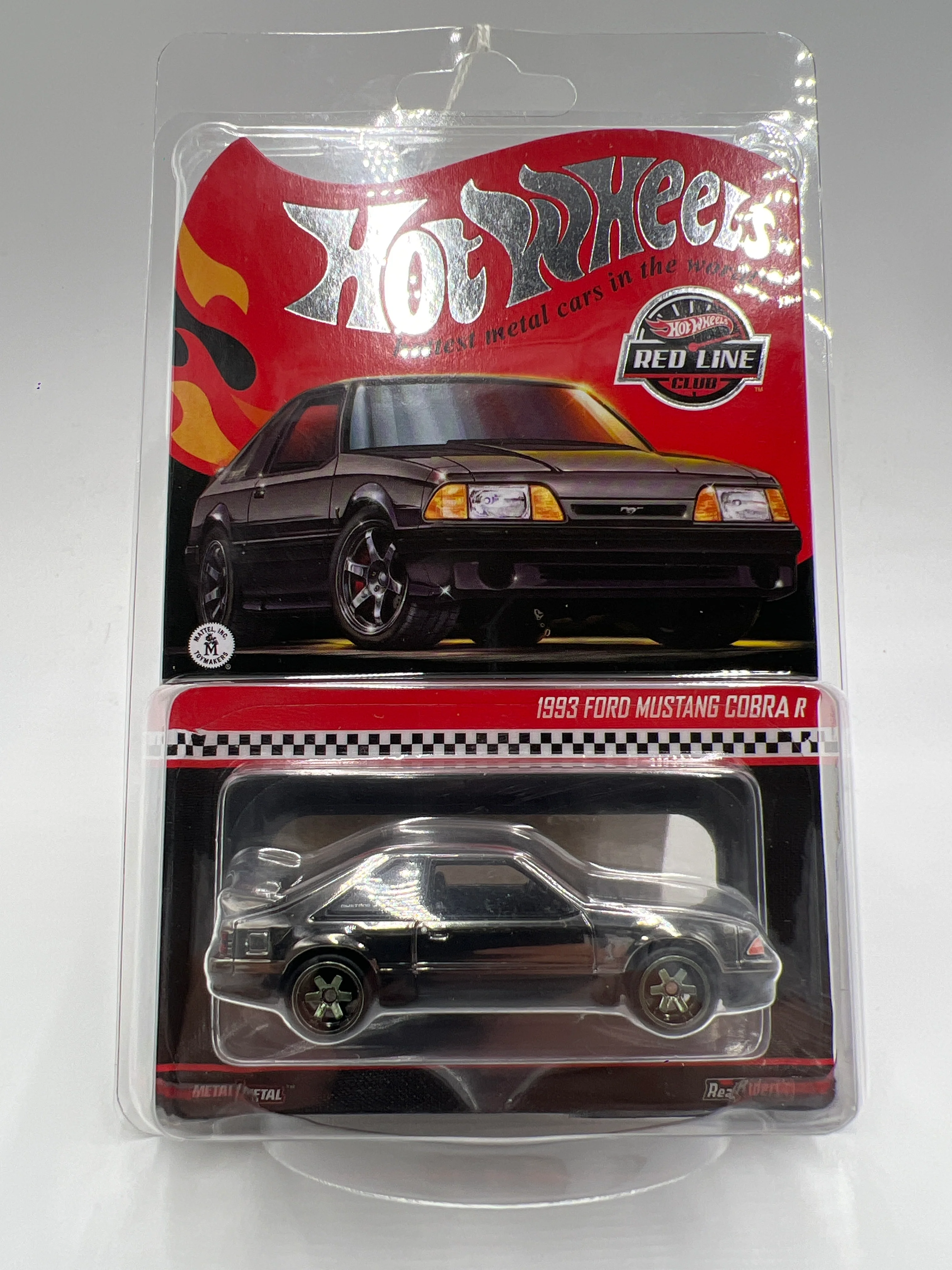 2025 Hot Wheels RLC Exclusive 1993 Ford Mustang Cobra R Shadow Chrome W/Protector - Image 7