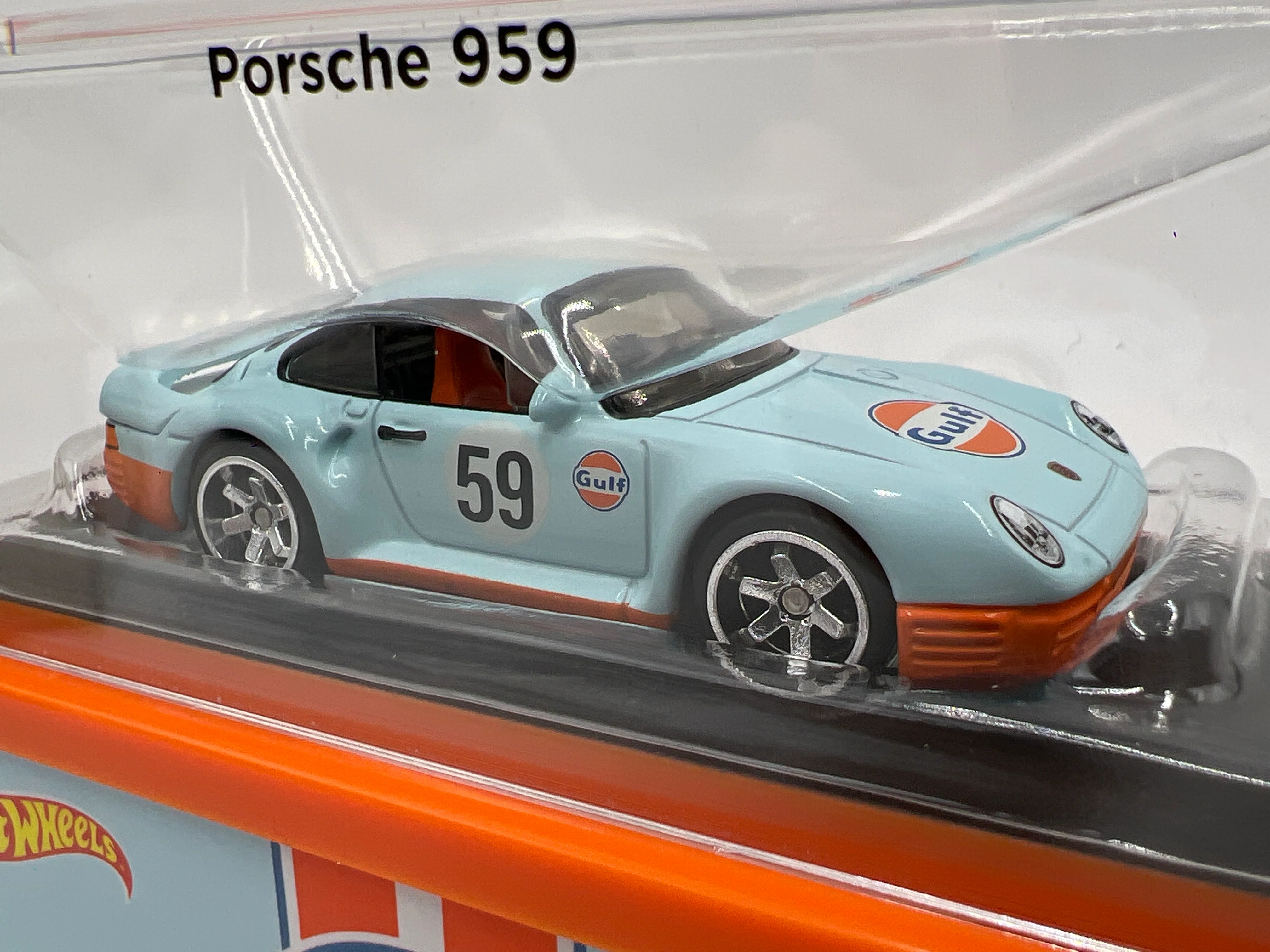 2025 Hot Wheels RLC Gulf Porsche 959 Blue/Orange - Image 2