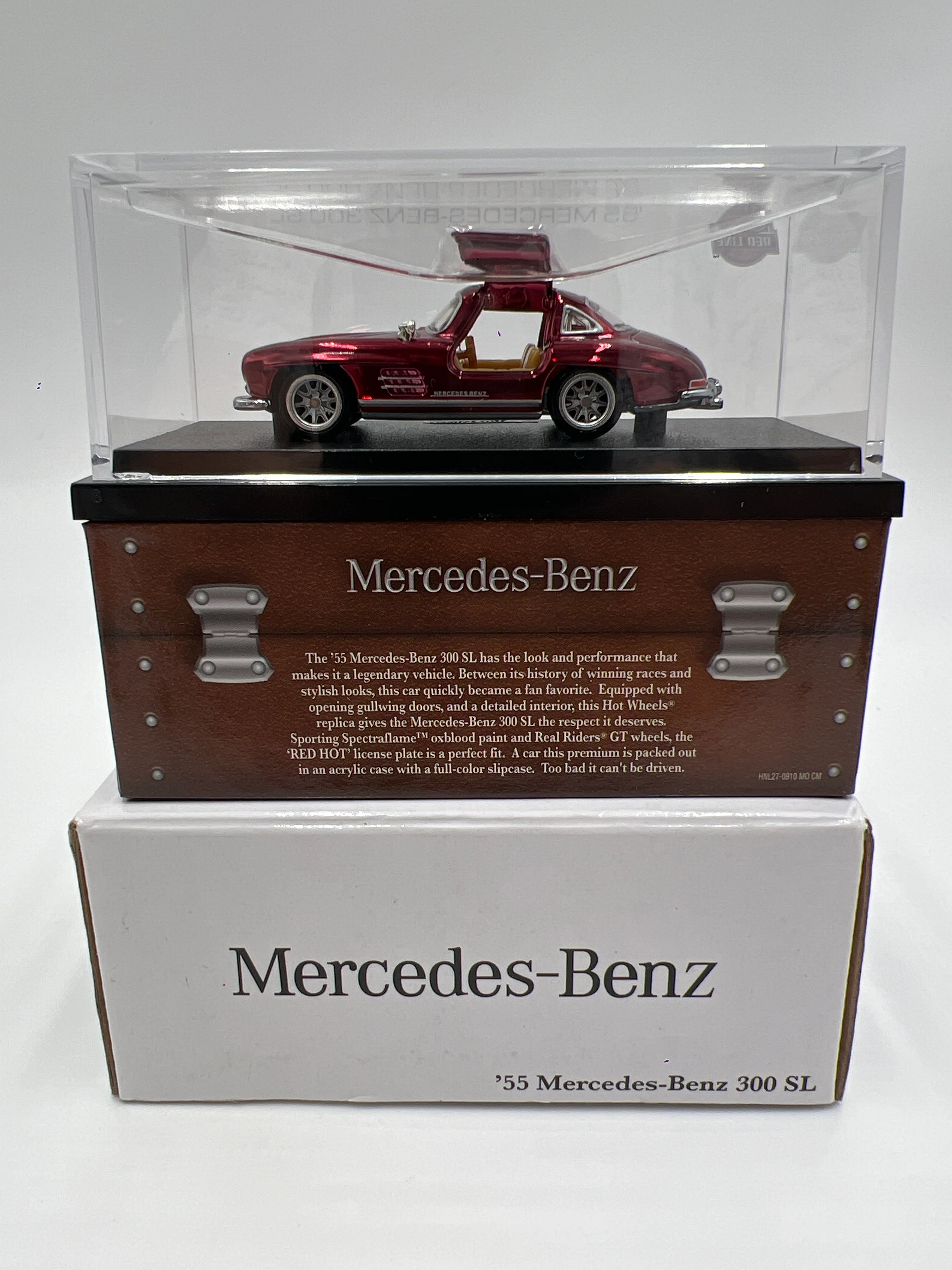 2023 Hot Wheels RLC 55 Mercedes-Benz 300 SL Red - Image 5