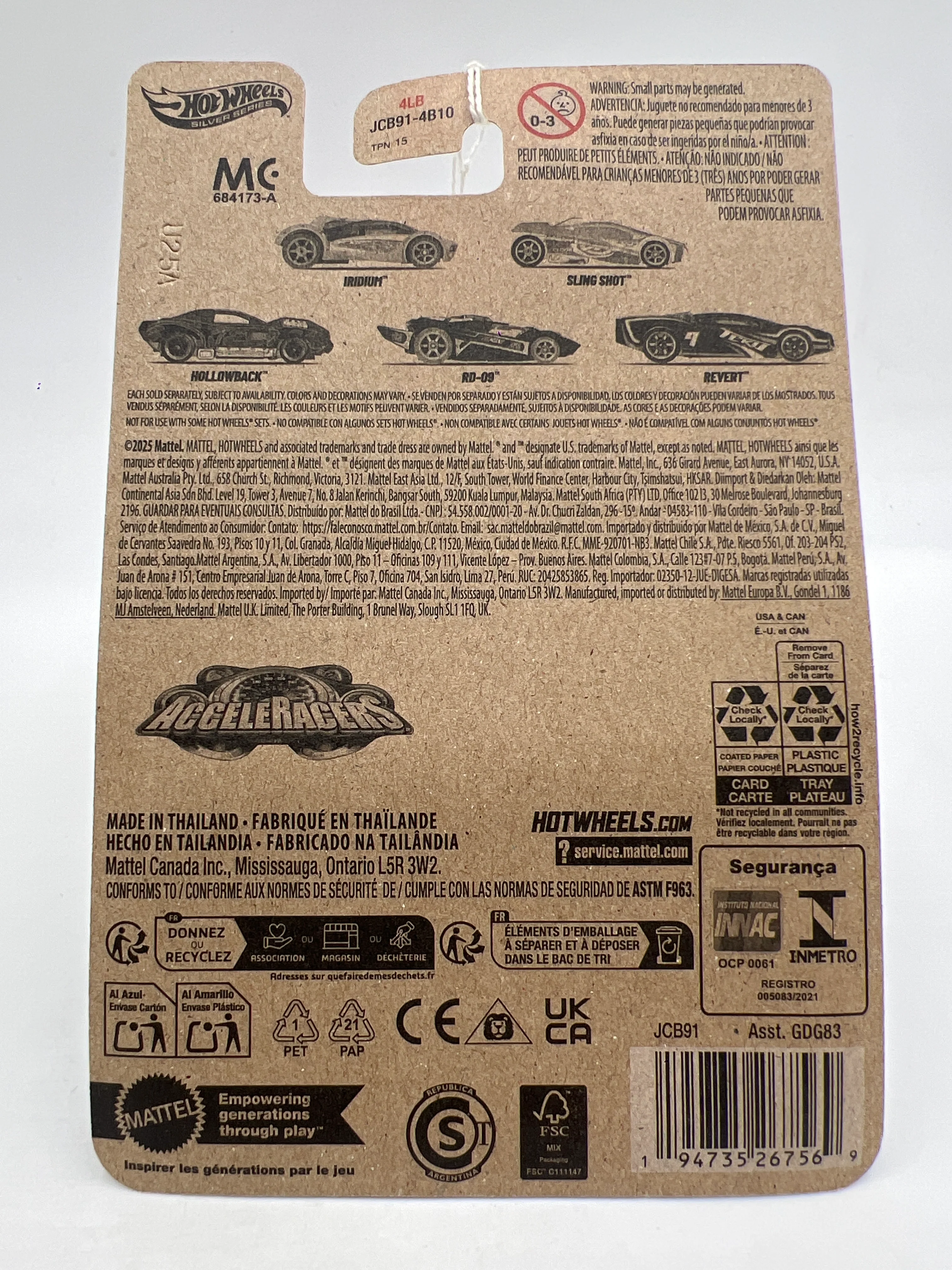 2025 Hot Wheels Silver Series Acceleracers #4 RD-09 158C - Image 6