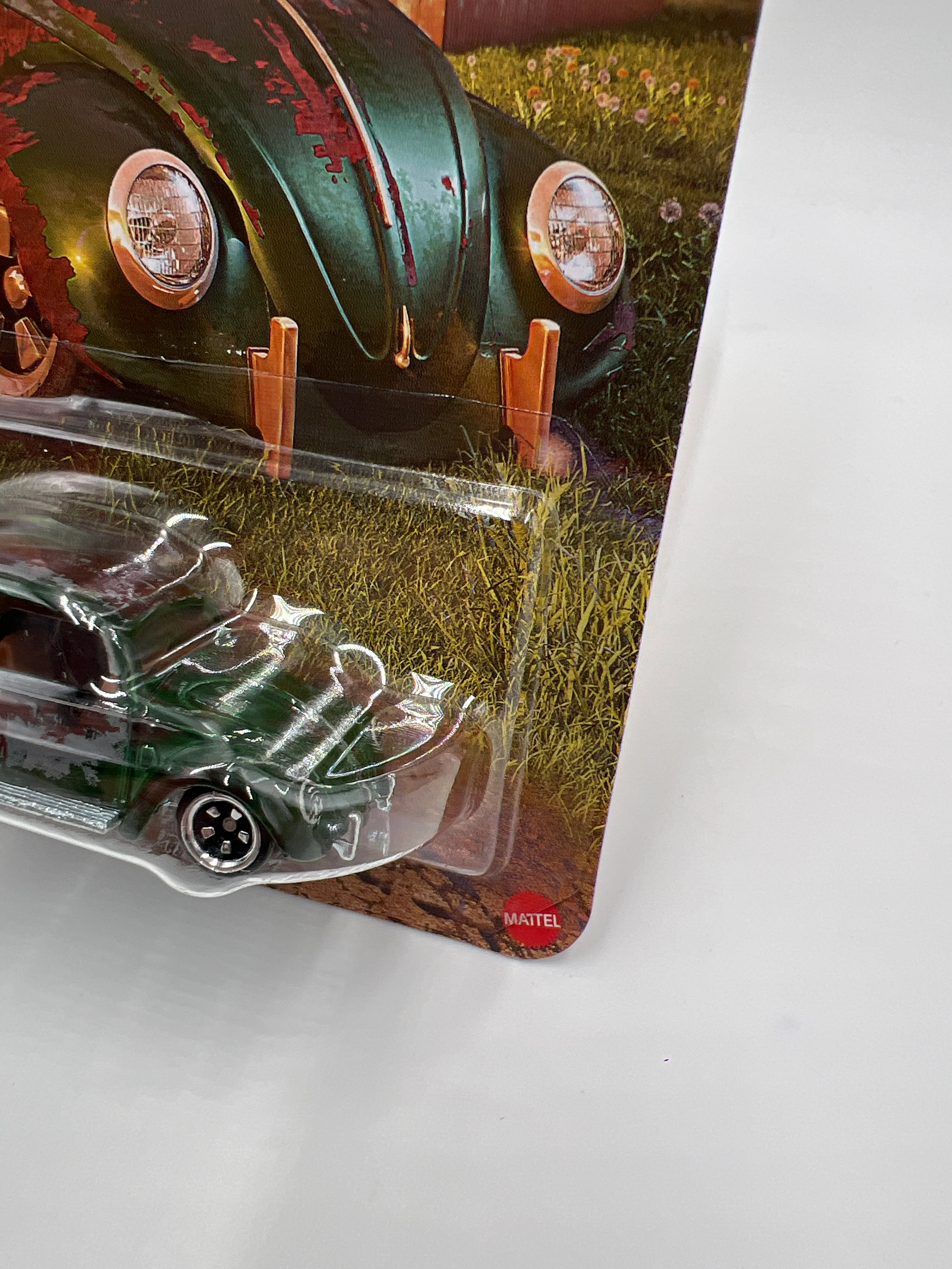 2025 Hot Wheels Silver Series Vintage Club Grand Prix #5 Chase Volkswagen Classic Bug Green - Image 3