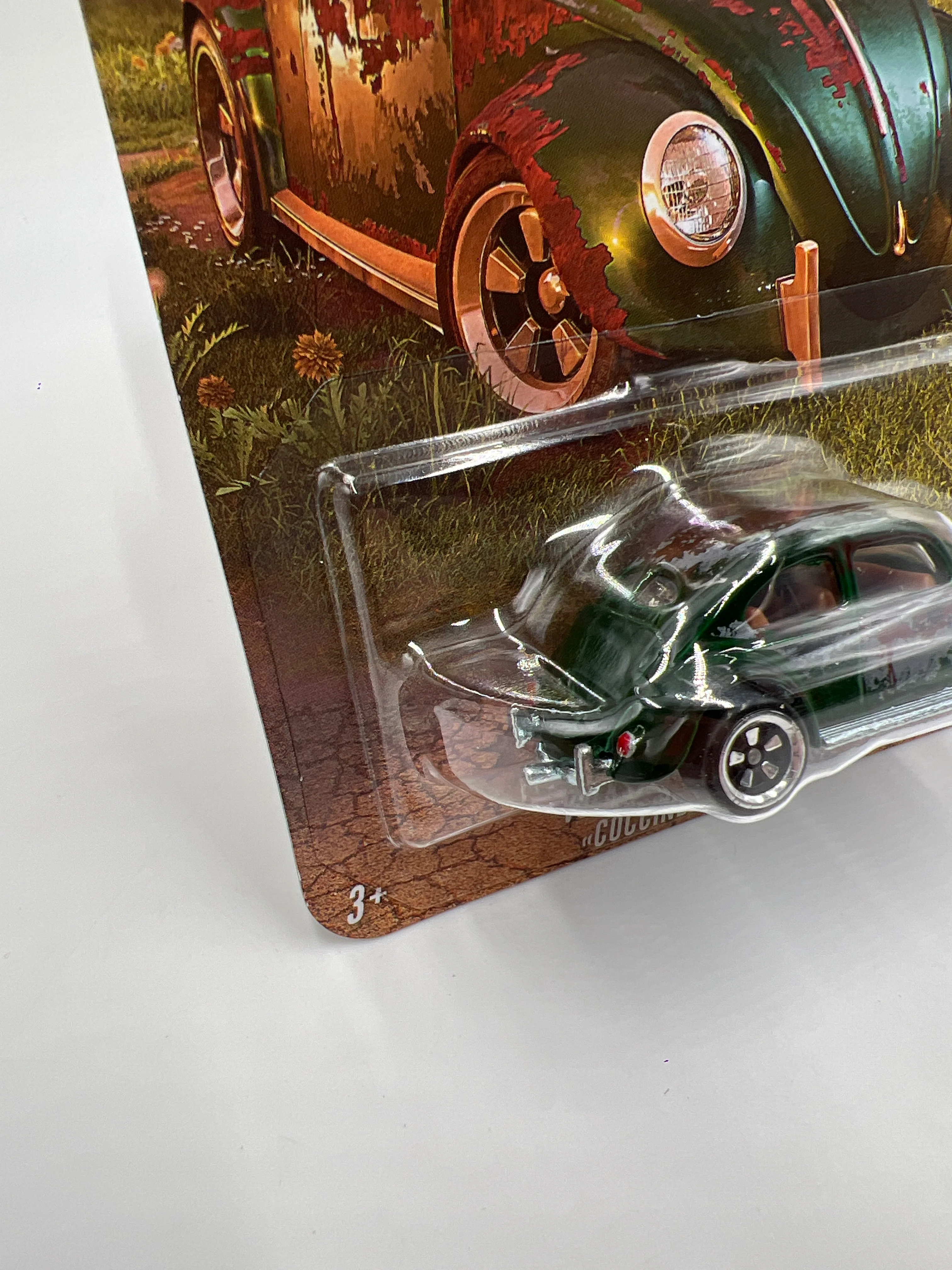 2025 Hot Wheels Silver Series Vintage Club Grand Prix #5 Chase Volkswagen Classic Bug Green - Image 4