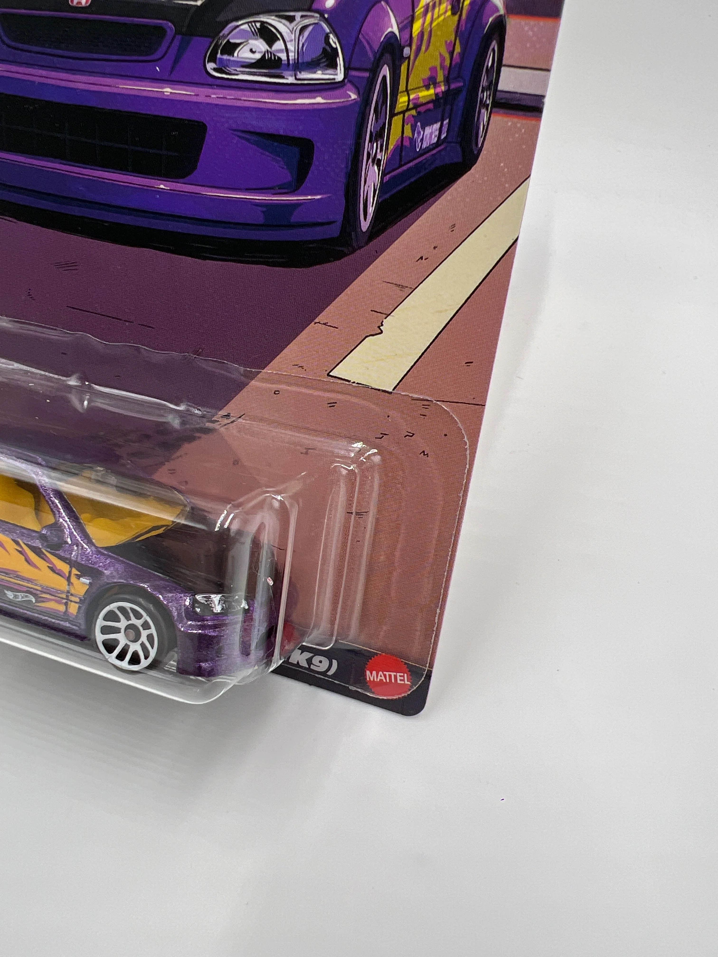 2025 Hot Wheels Silver Series Compact Kings #2 99 Honda Civic Type R EK9 Purple 161C - Image 3